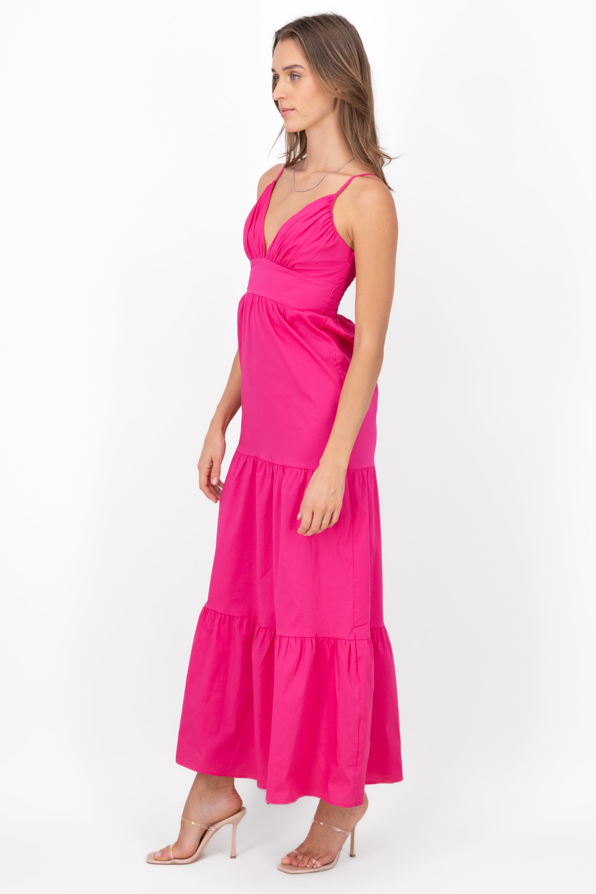 Vestido maxi tirantes olanes FIUSHA