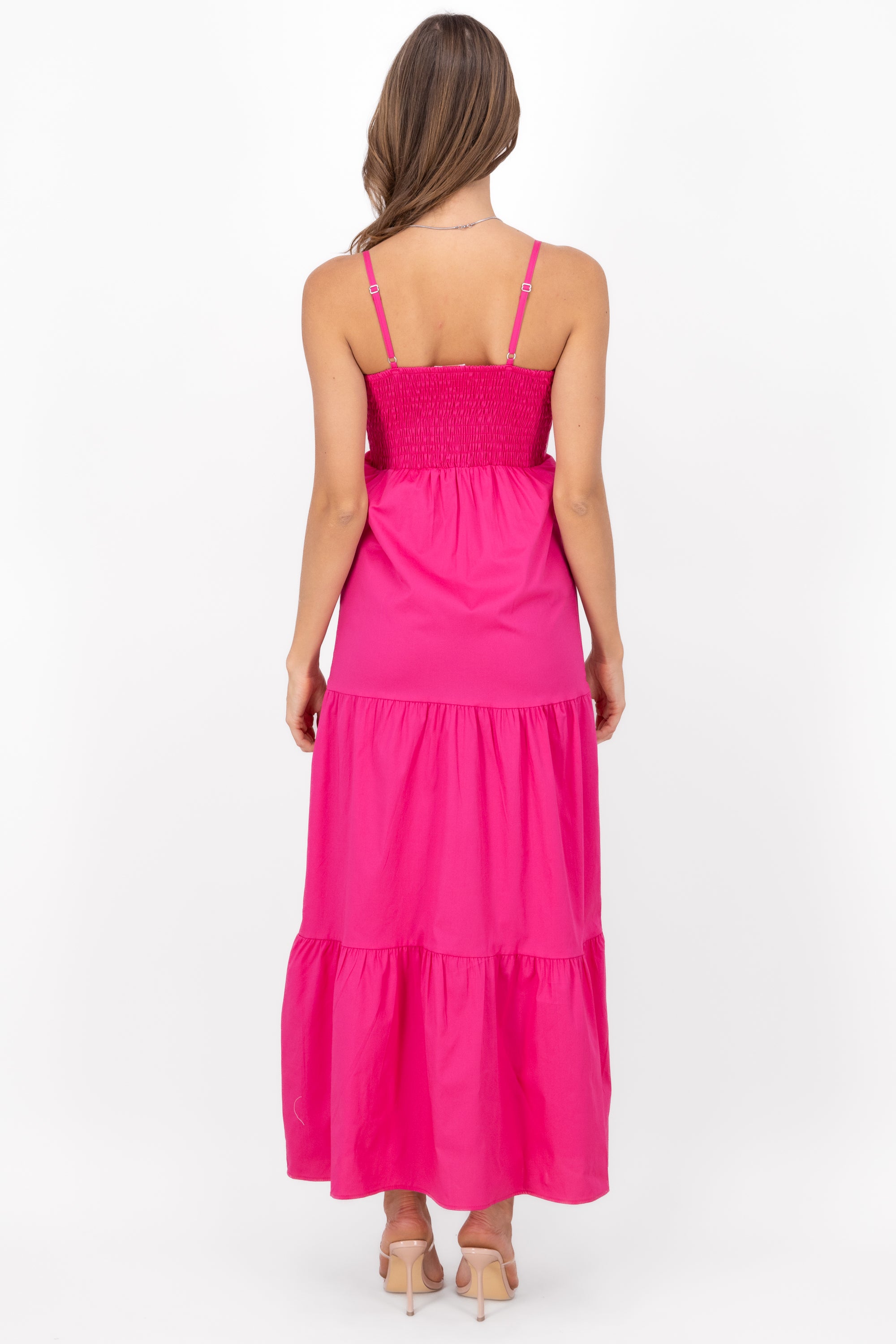 Vestido maxi tirantes olanes FIUSHA