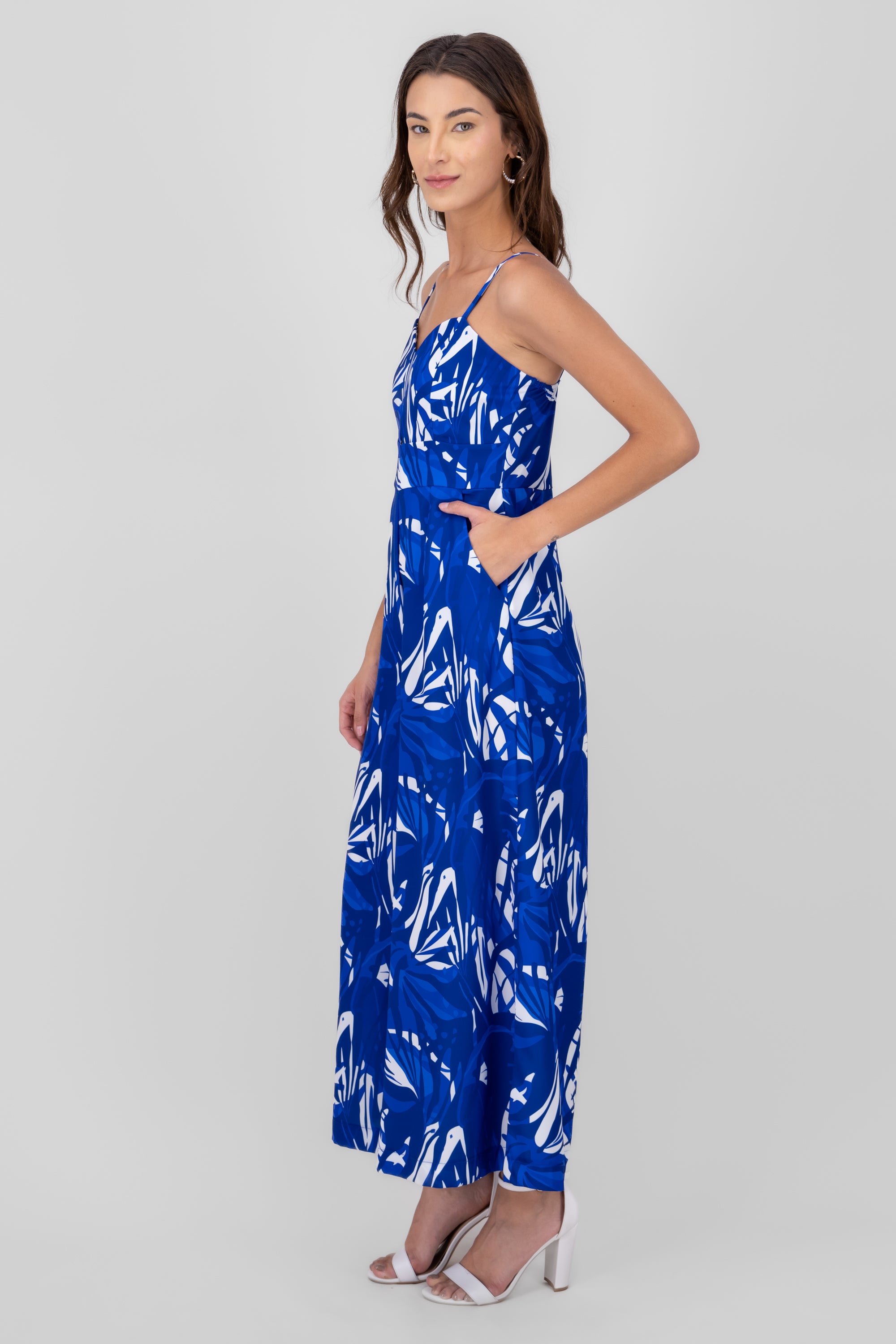 Jumpsuit Estampado Tropical AZUL COMBO