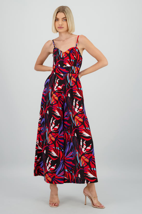 Jumpsuit Estampado Tropical