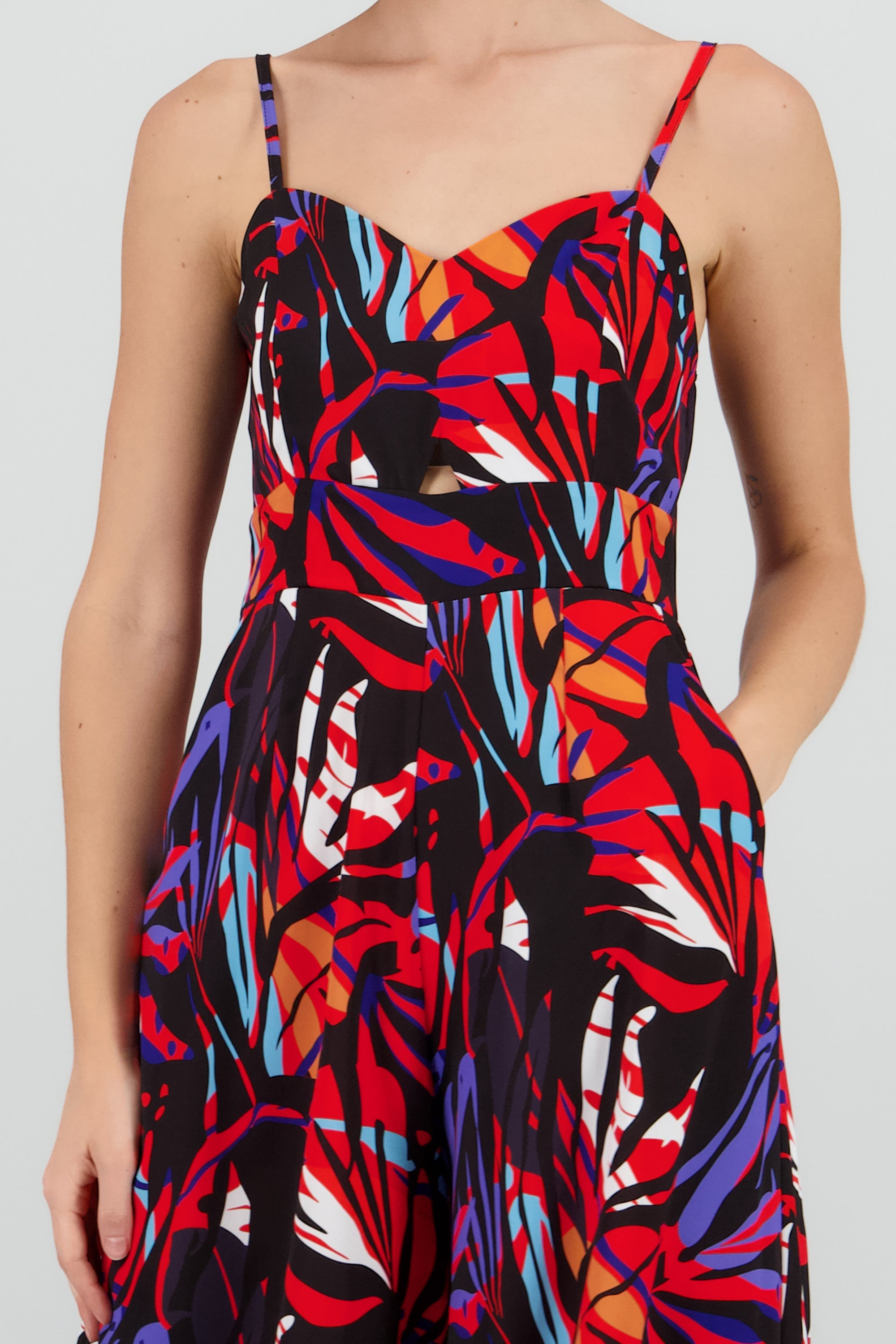 Jumpsuit Estampado Tropical