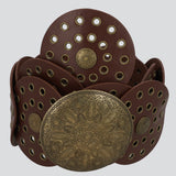 Cinturon boho circulos eyelets