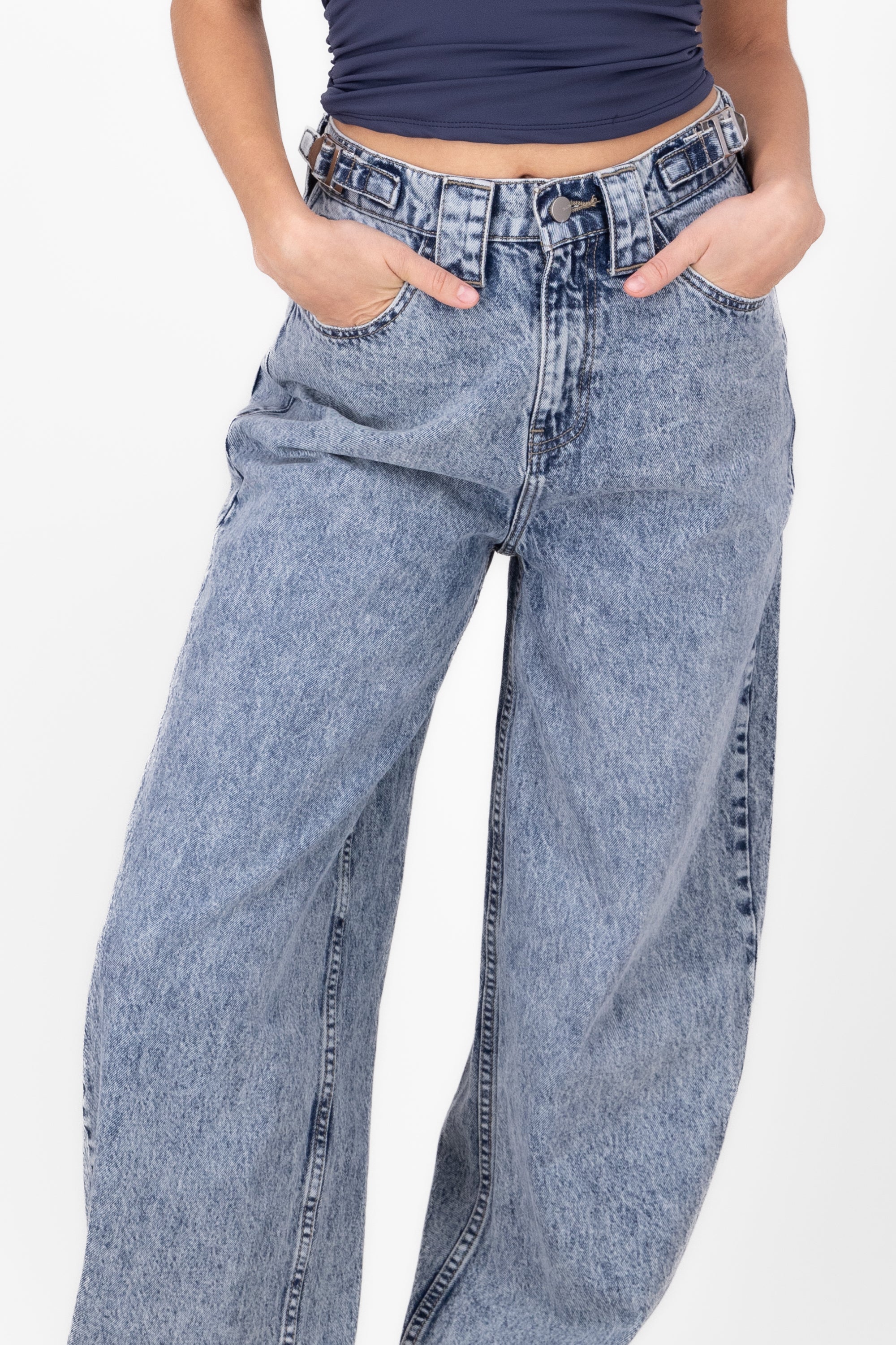 Jeans baggy hebillas ACID WASH