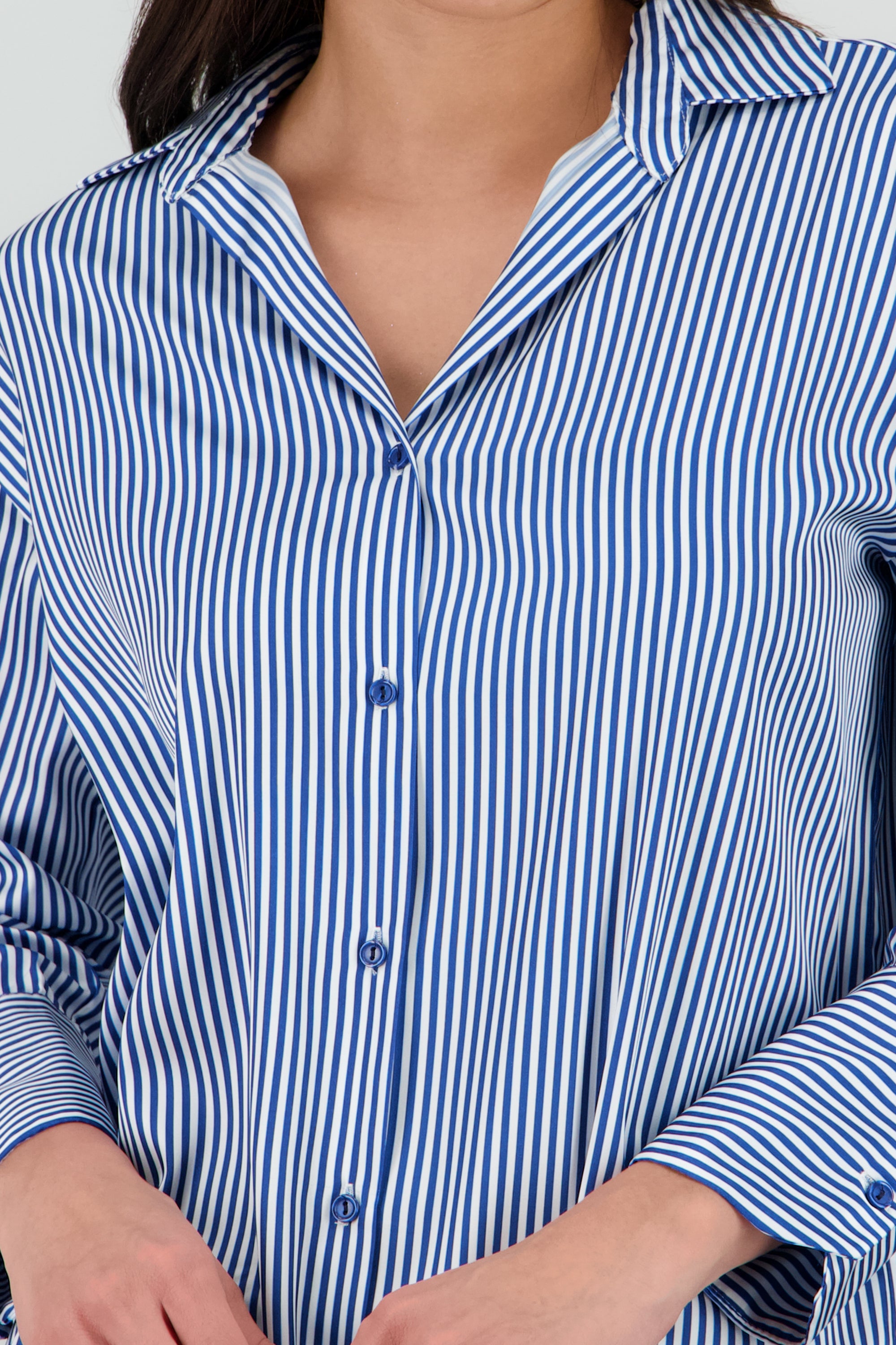 Rayas Modernas Blusas Camiseras A Rayas Camisa Manga Larga DF21218