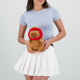 Peluche capibara gorro fresa