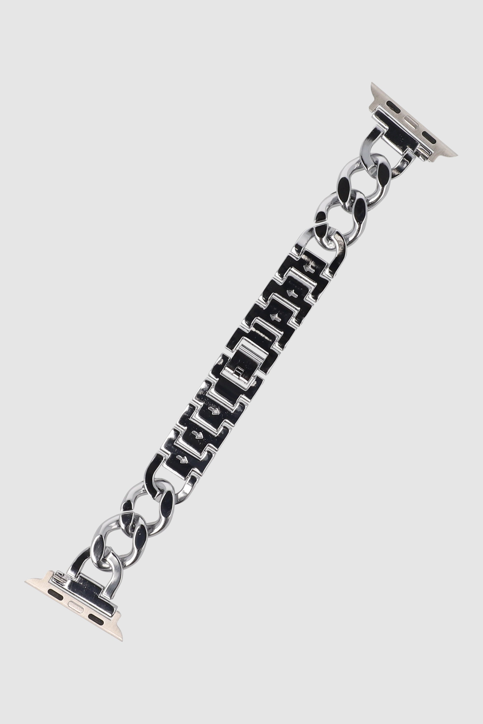 Correa smart watch eslabón cadena PLATA