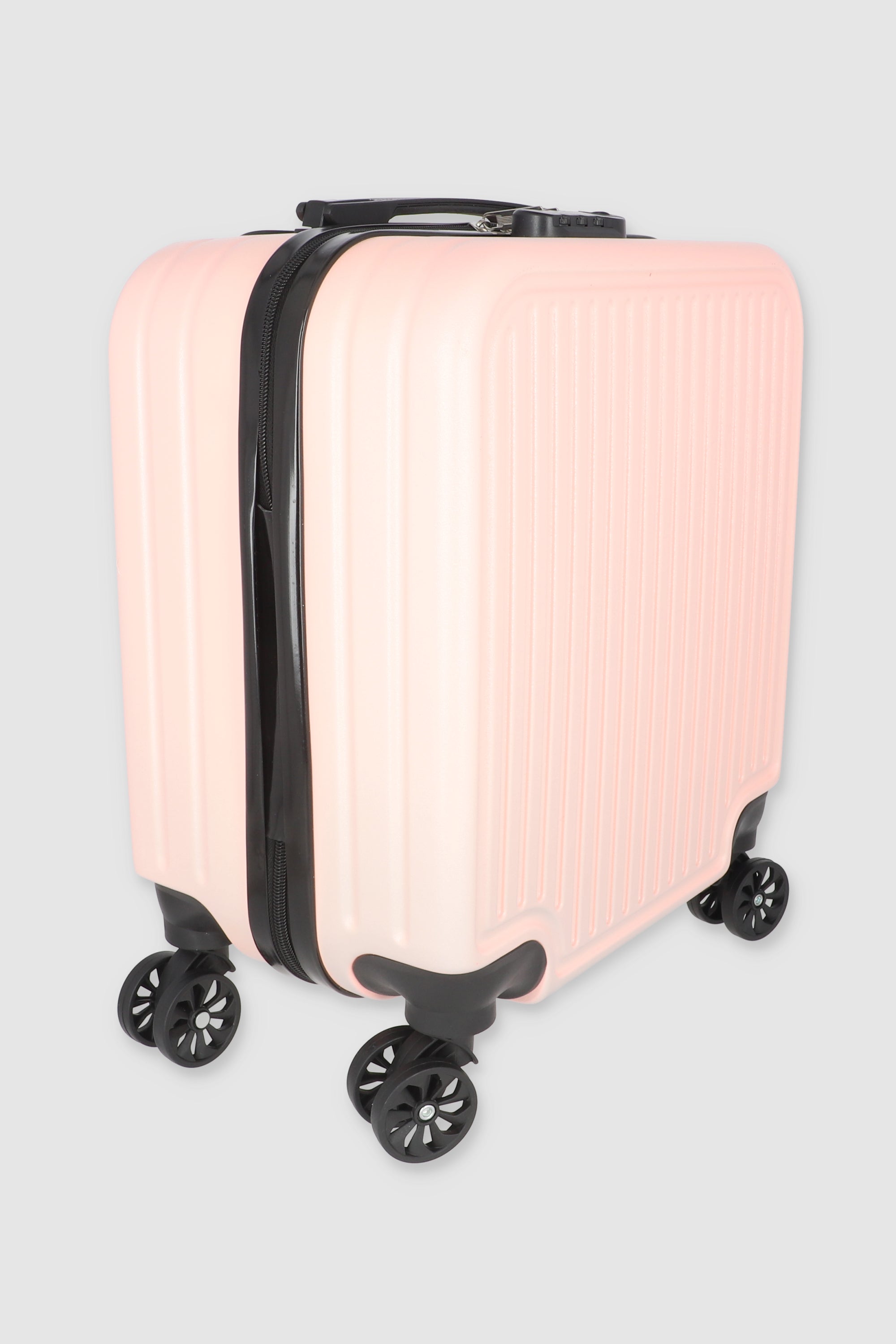 Maleta mini viaje rayas PALO DE ROSA