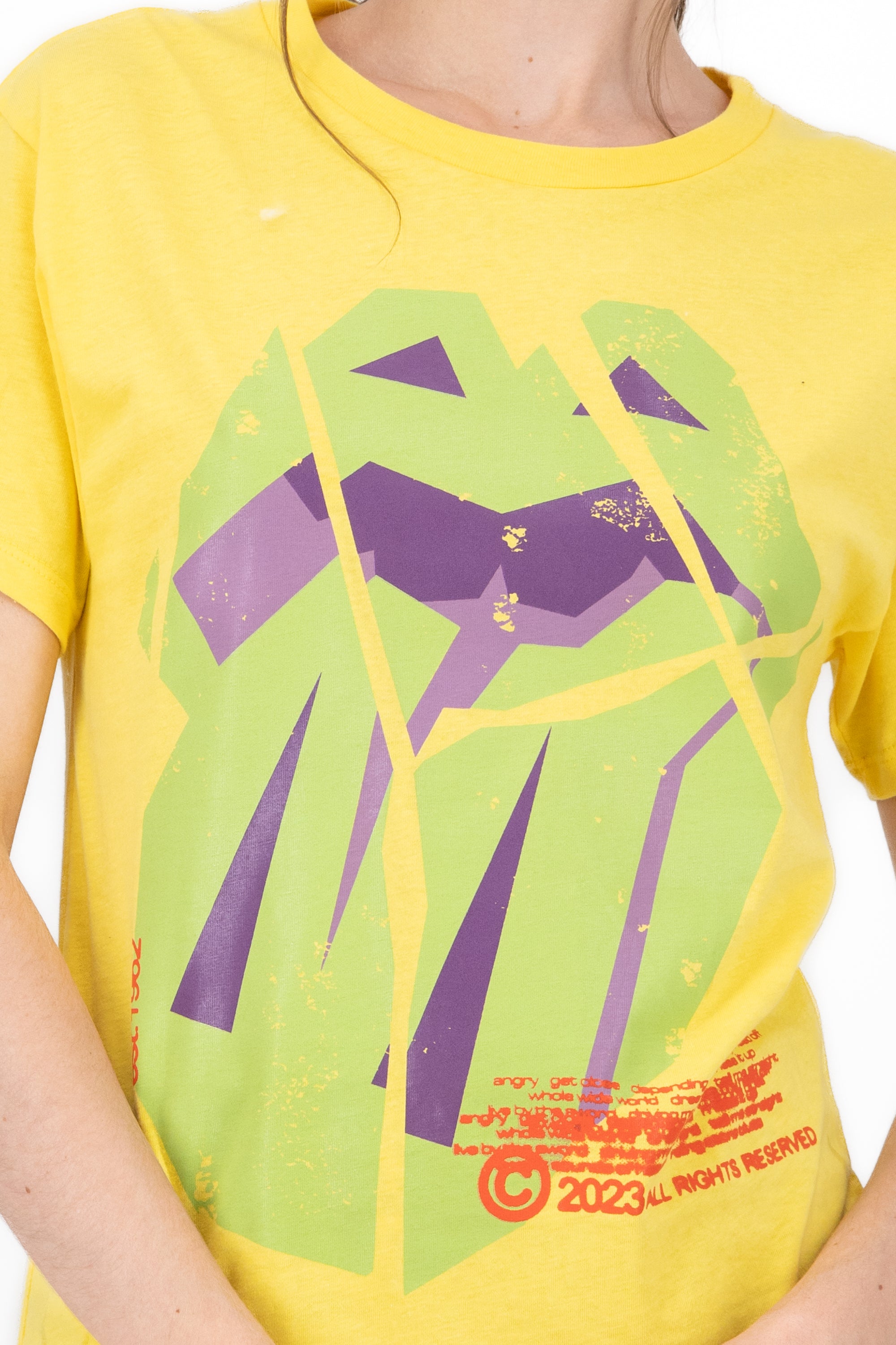 Playera rolling stones AMARILLO