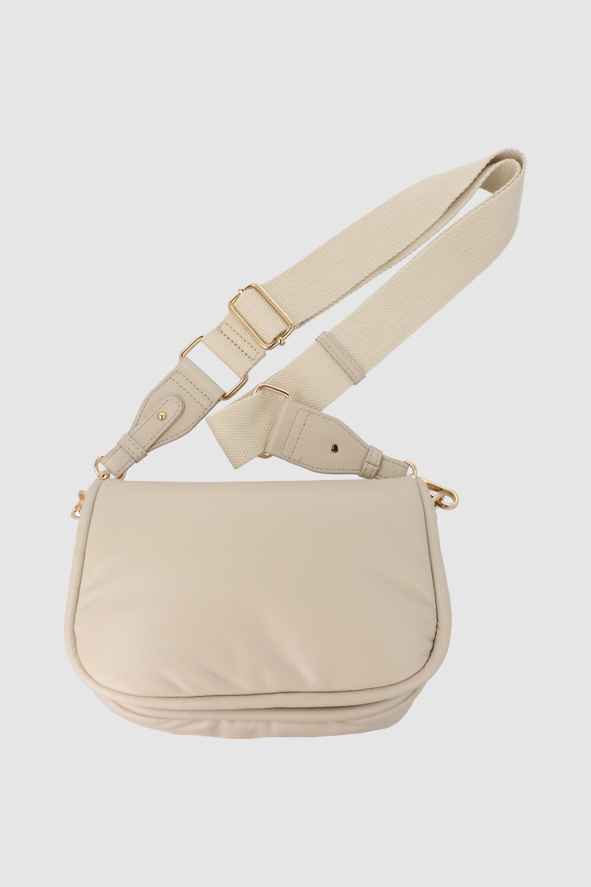 Bolsa crossbody suave sencilla TAUPE