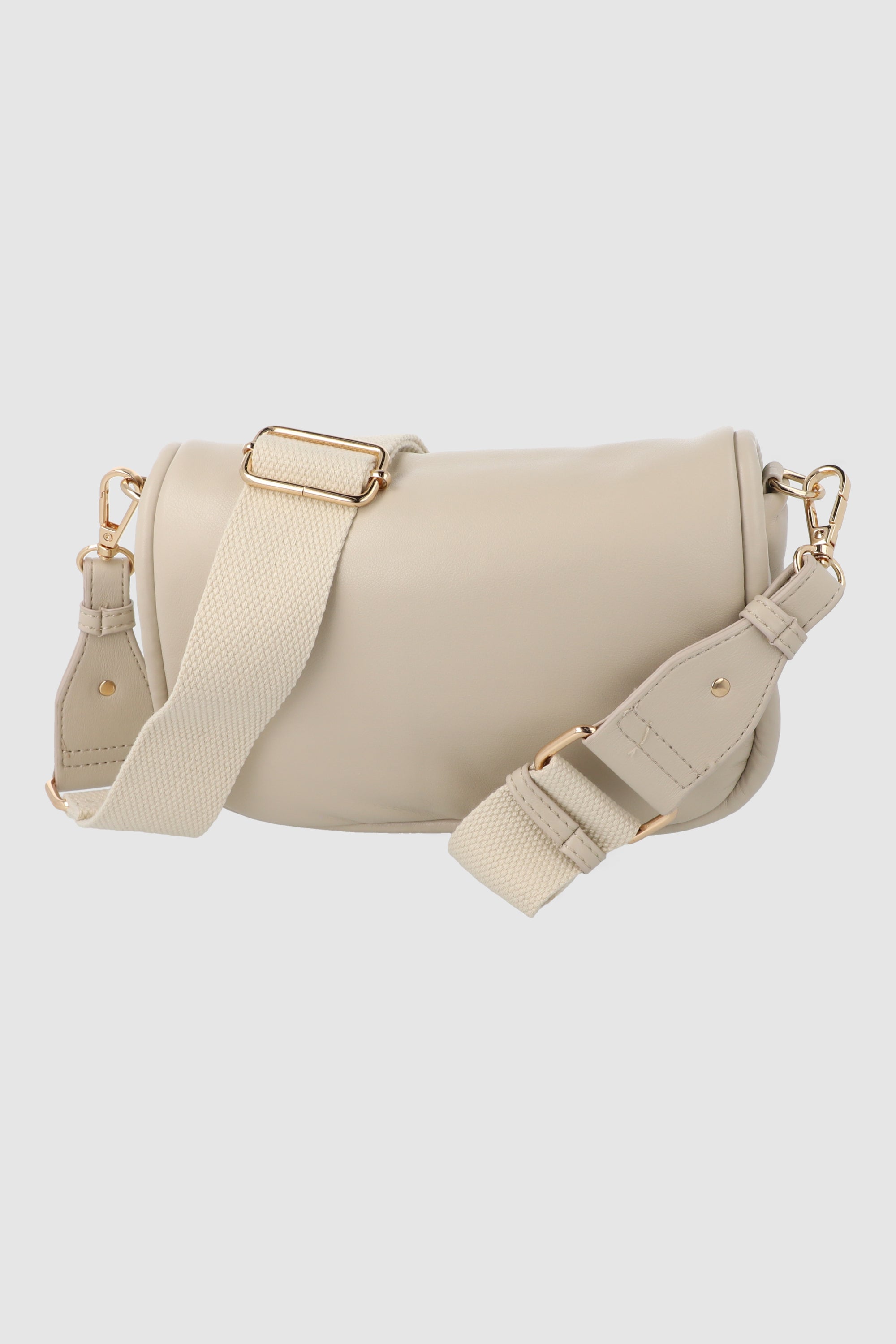 Bolsa crossbody suave sencilla TAUPE