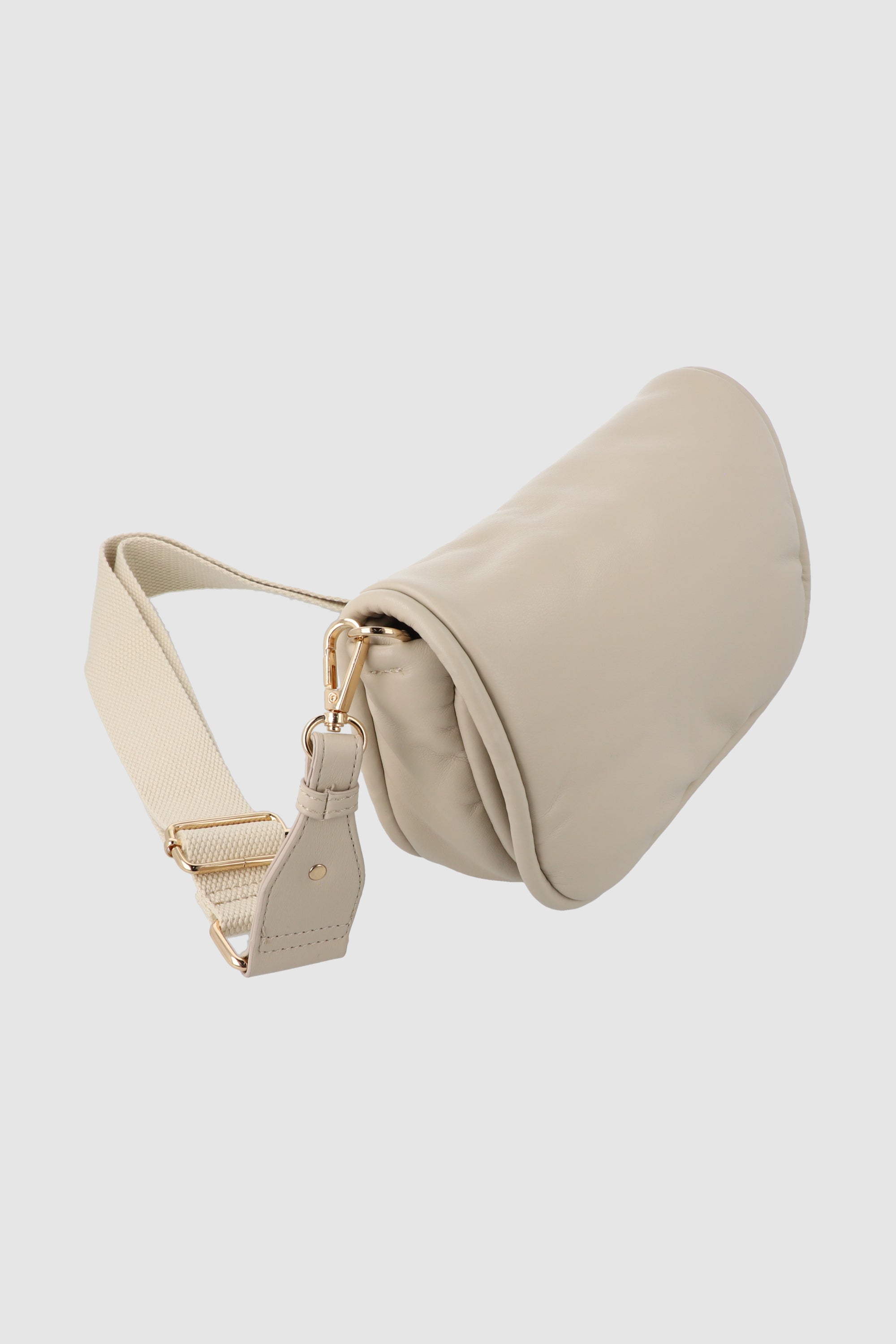 Bolsa crossbody suave sencilla TAUPE