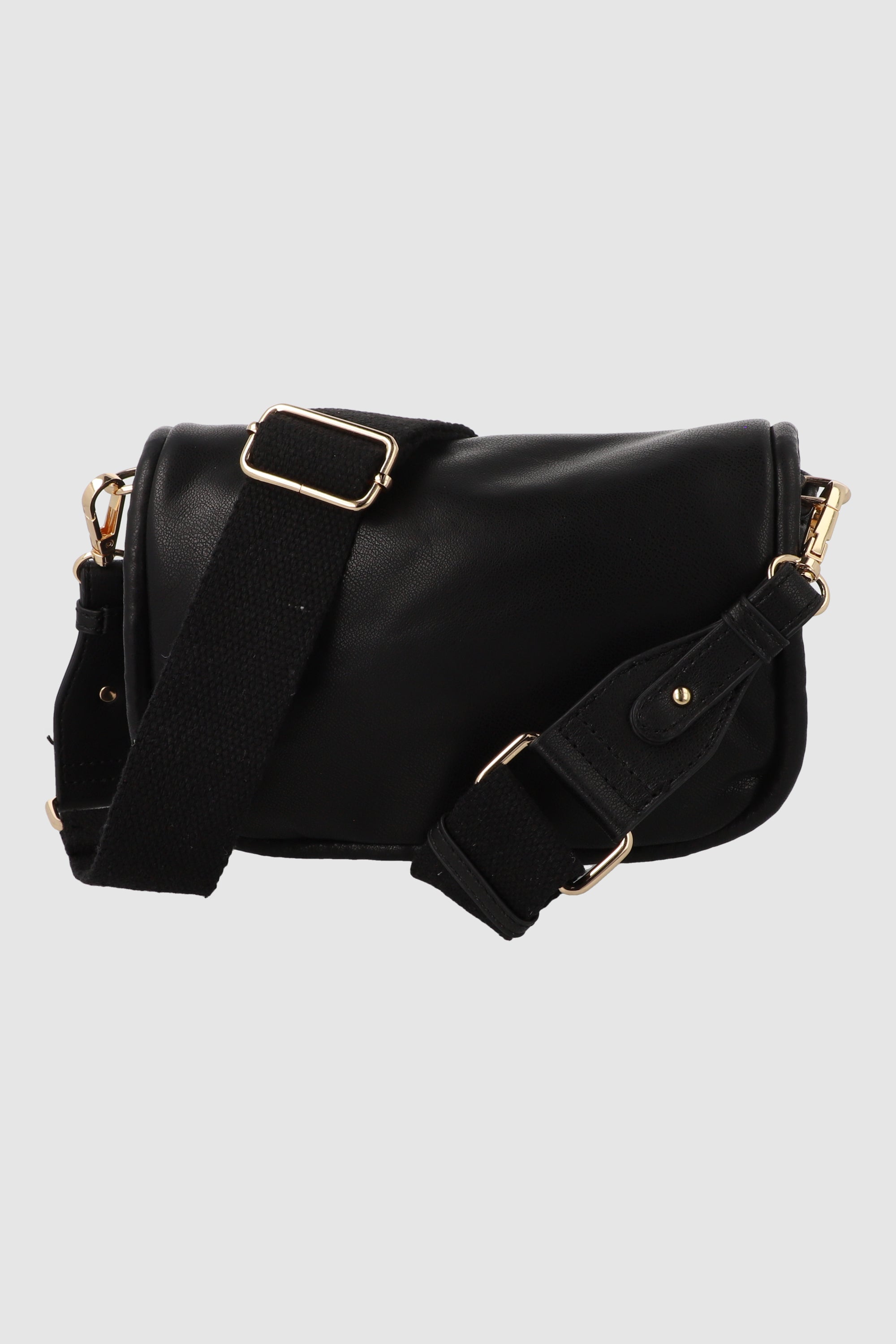 Bolsa crossbody suave sencilla NEGRO