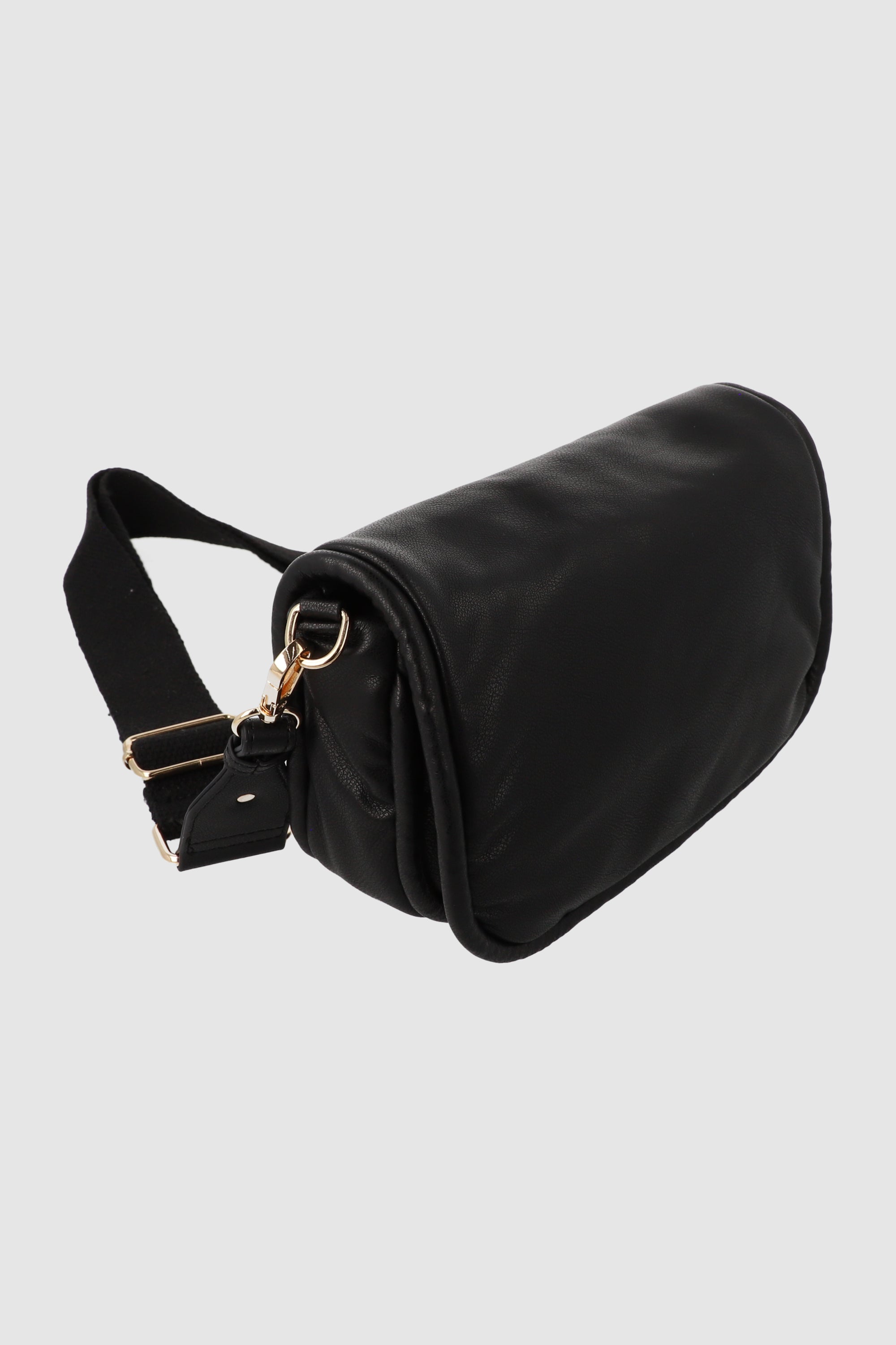 Bolsa crossbody suave sencilla NEGRO