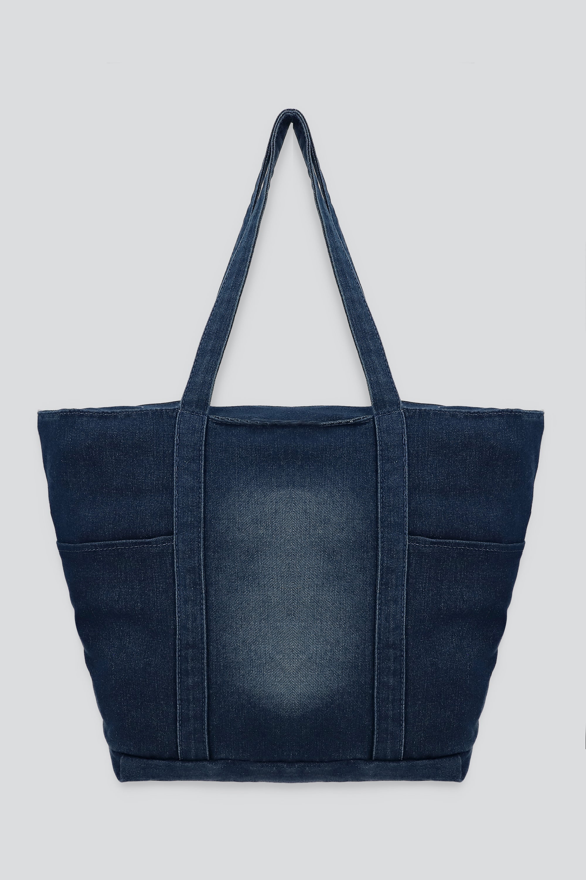 Bolsa tote grande denim