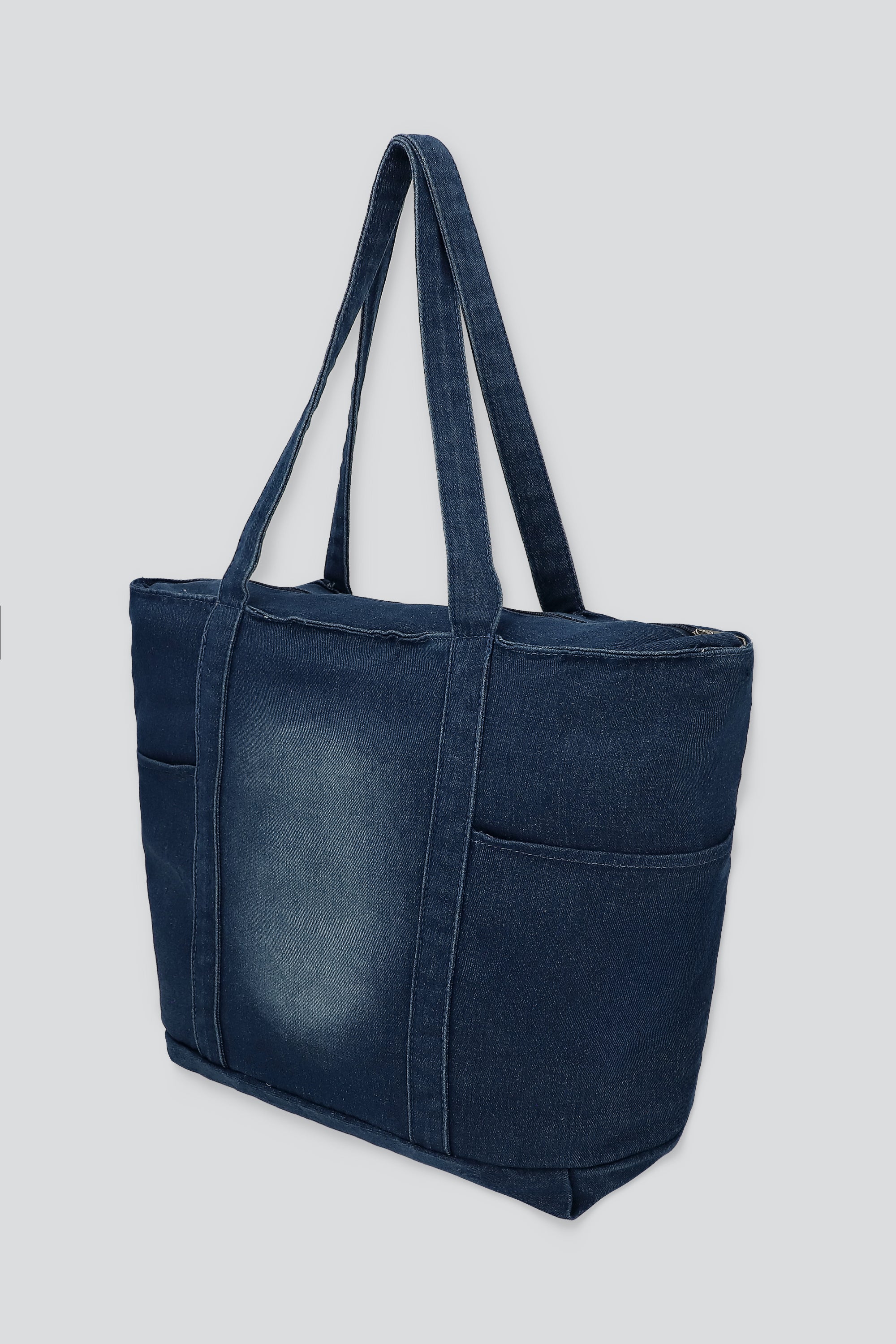Bolsa tote grande denim