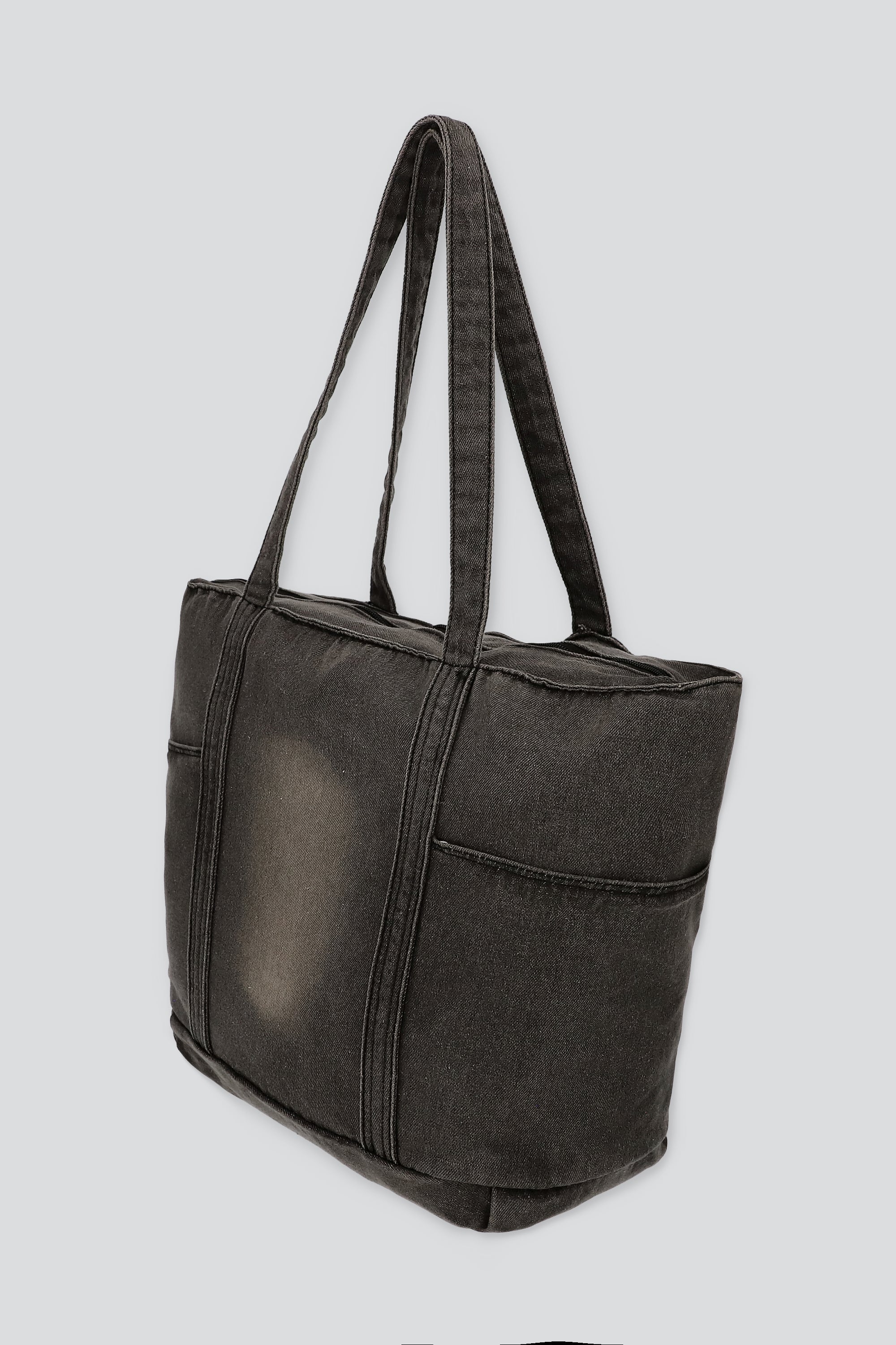 Bolsa tote grande denim