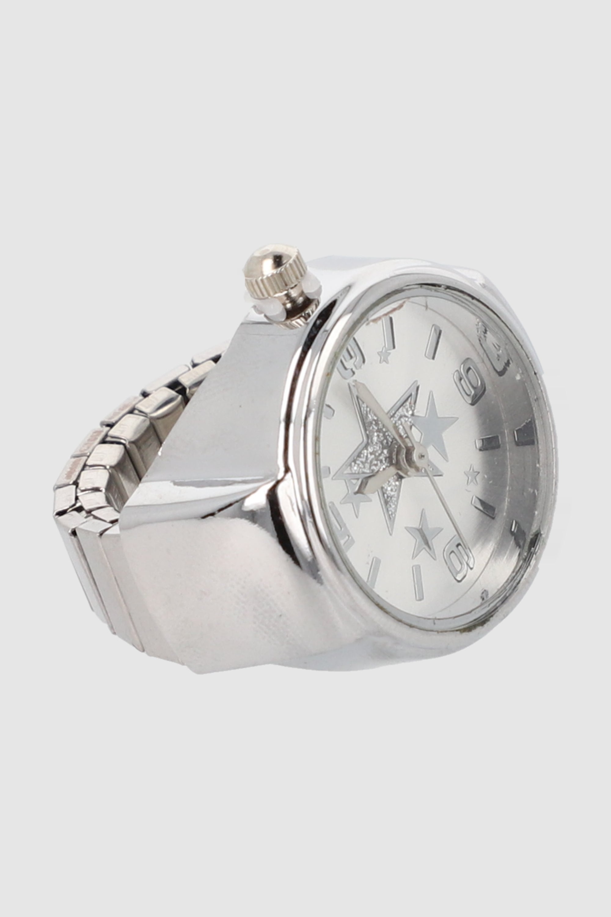 Anillo reloj estrellas PLATA