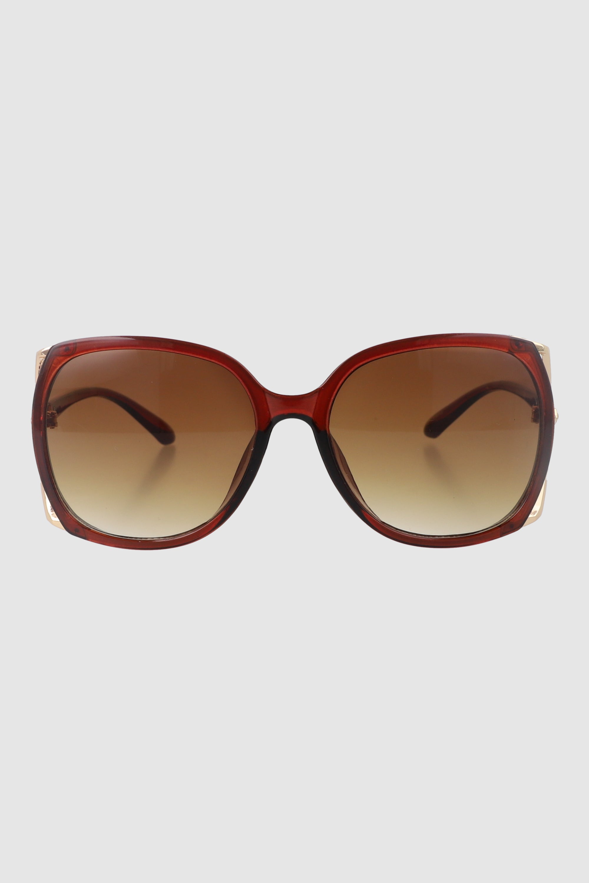 Lentes Oversize Abertura Costado CAFE