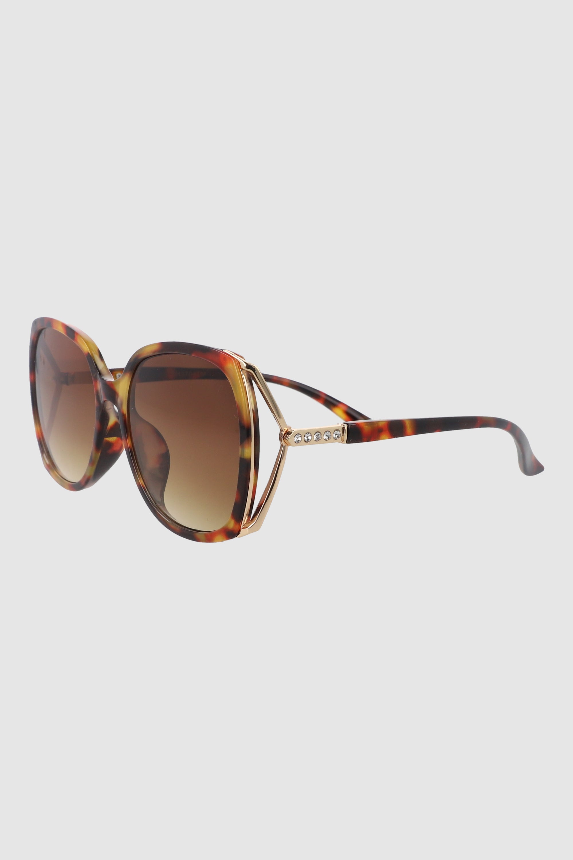 Lentes Oversize Abertura Costado CAFE COMBO