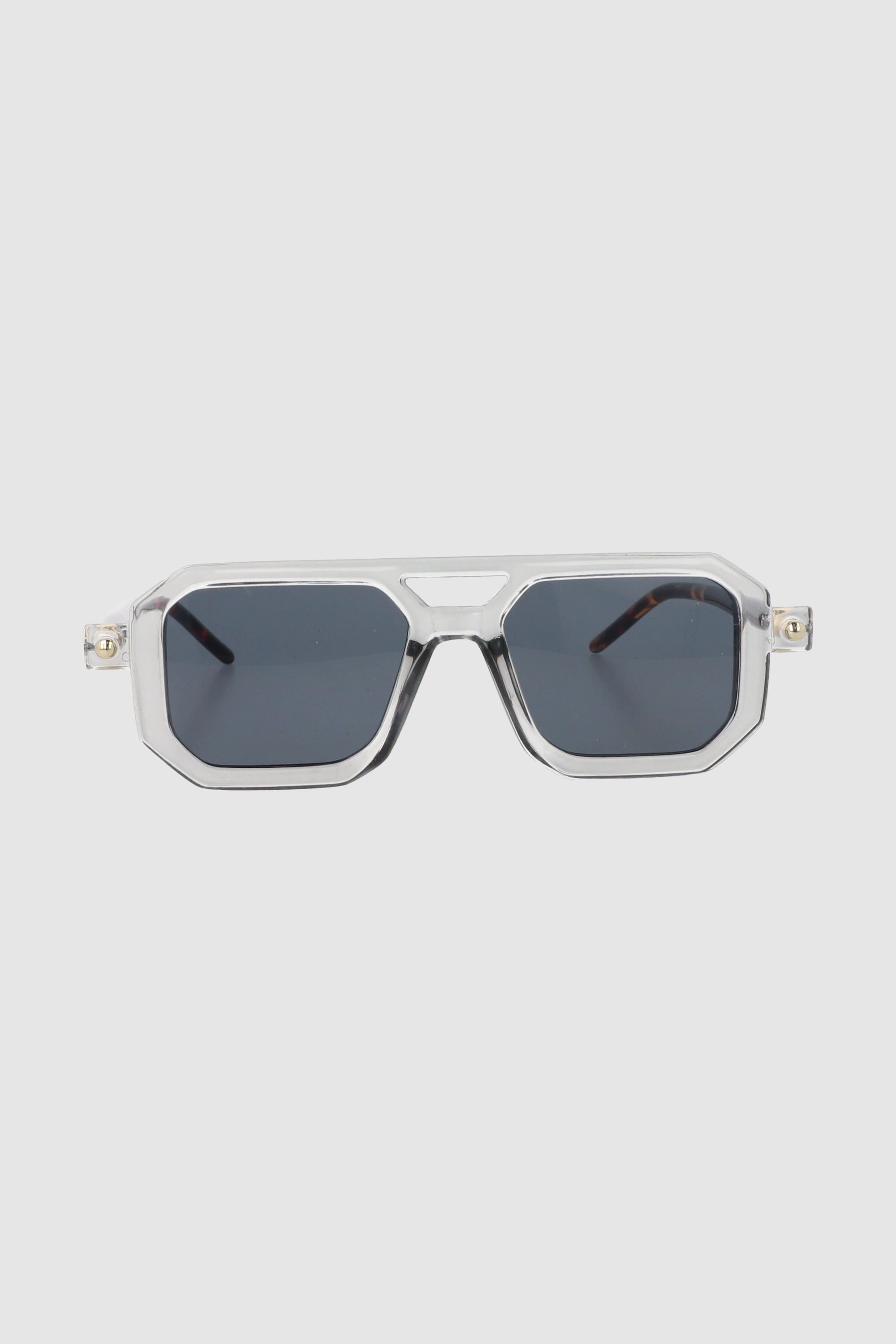 Lentes Aviador Retro Geometrico TRANSPARENTE