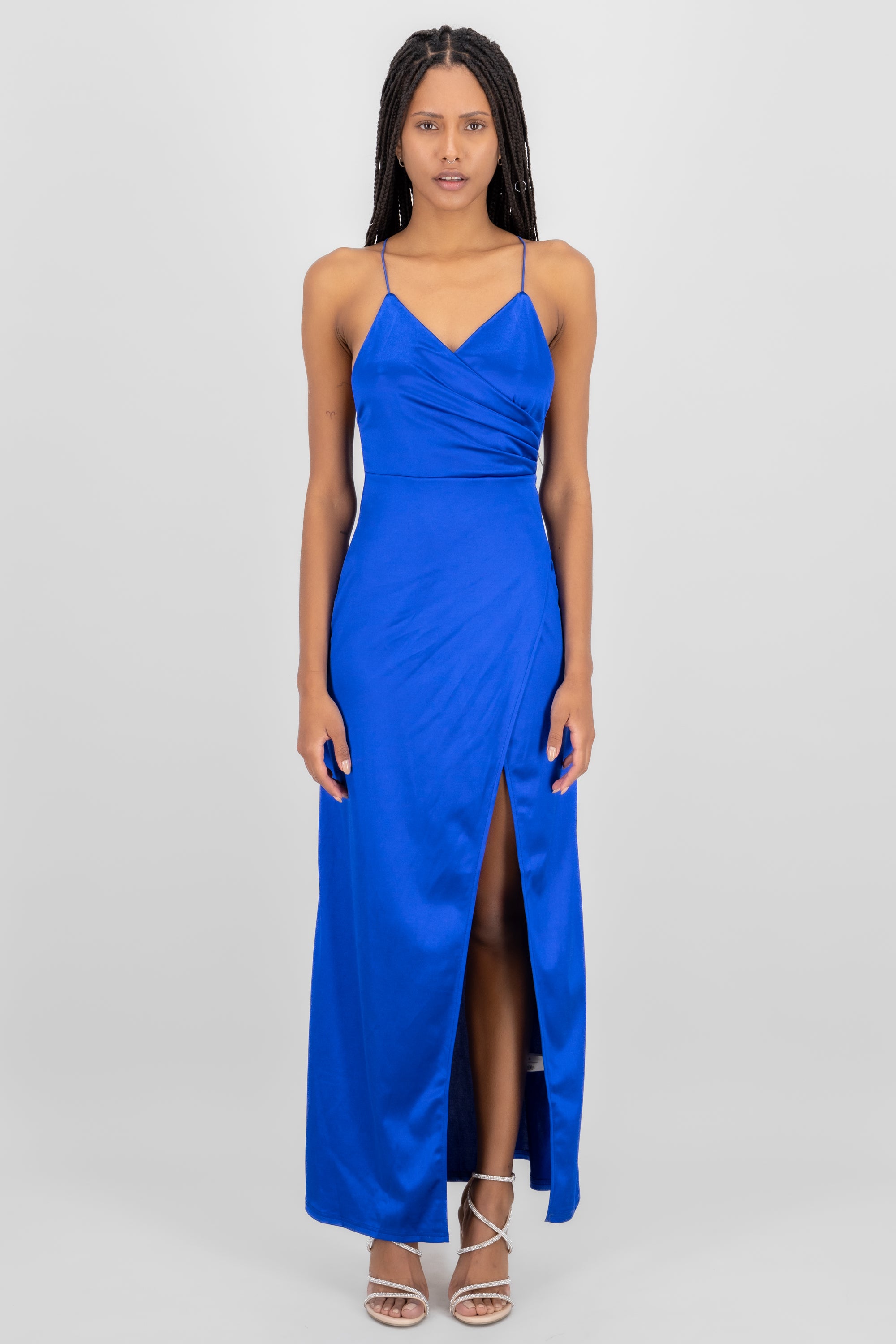 Maxi vestido azul rey sale