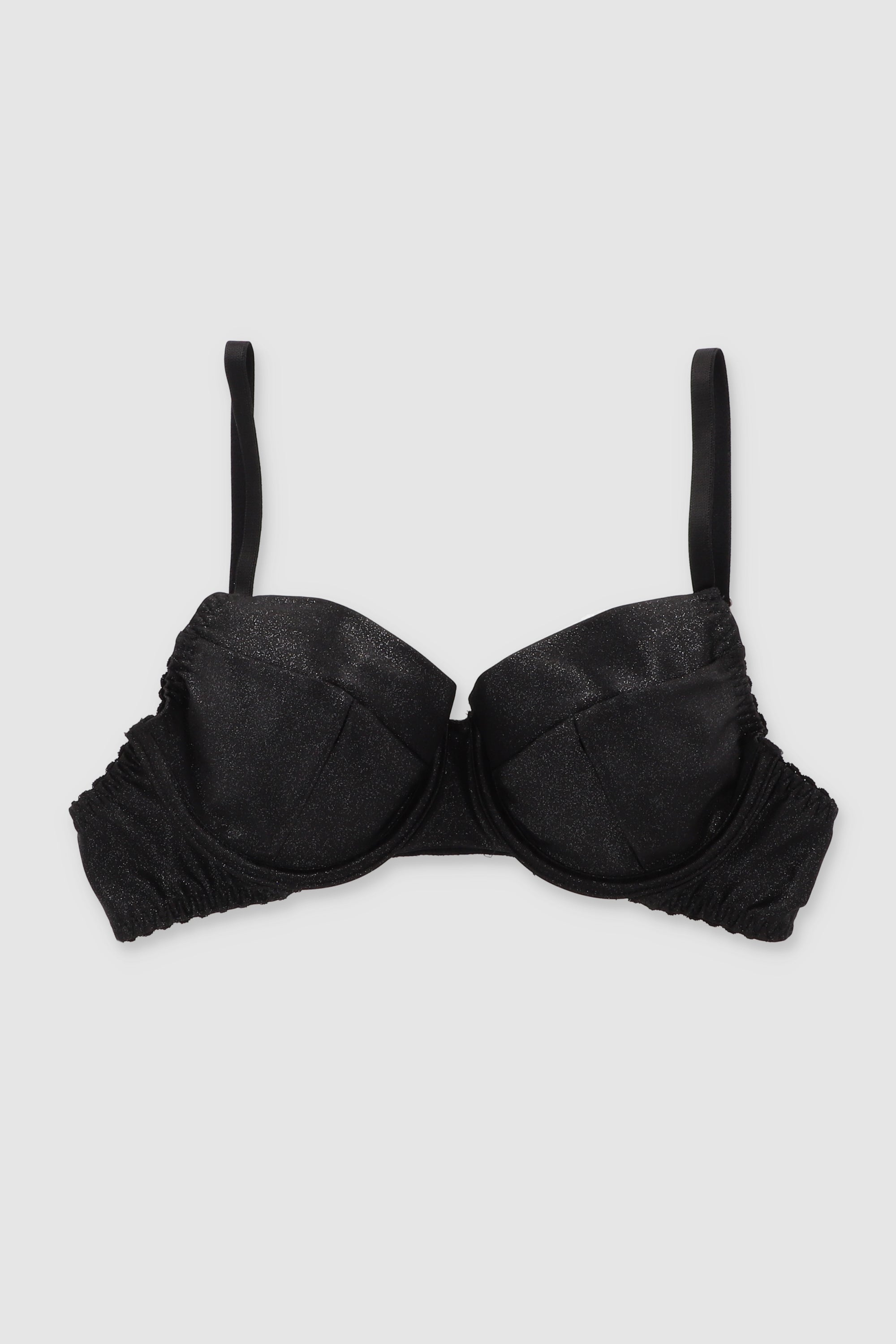 Bralette de lurex con copas NEGRO