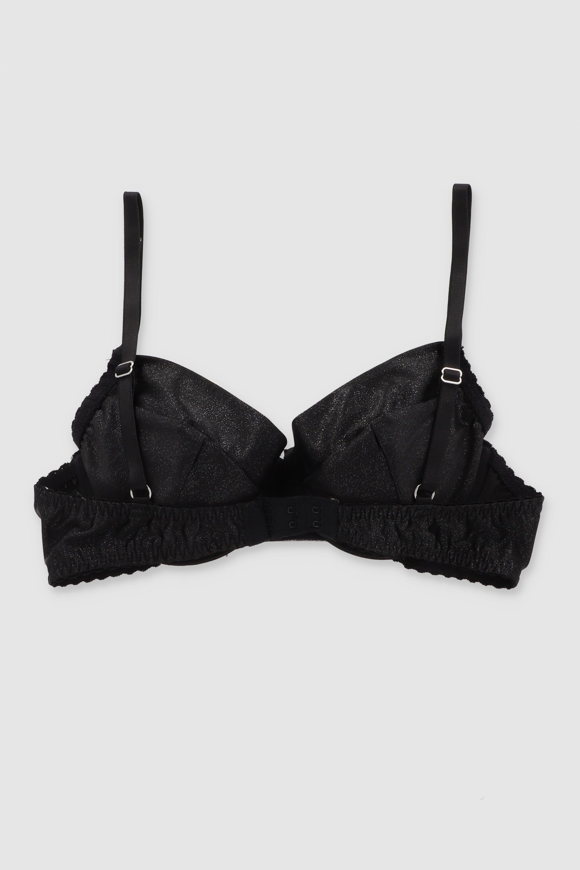 Bralette de lurex con copas NEGRO