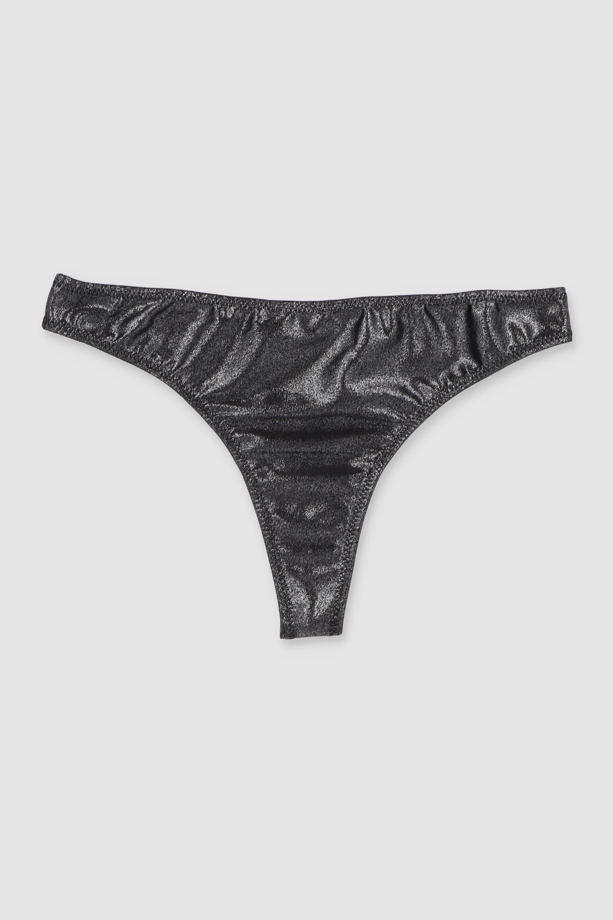 Tanga con lurex NEGRO