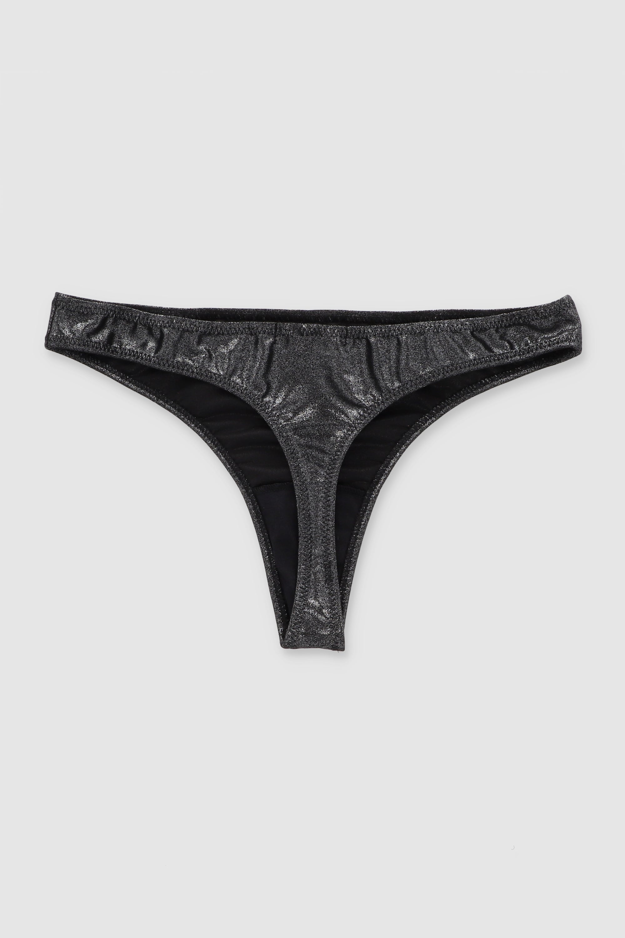 Tanga con lurex NEGRO