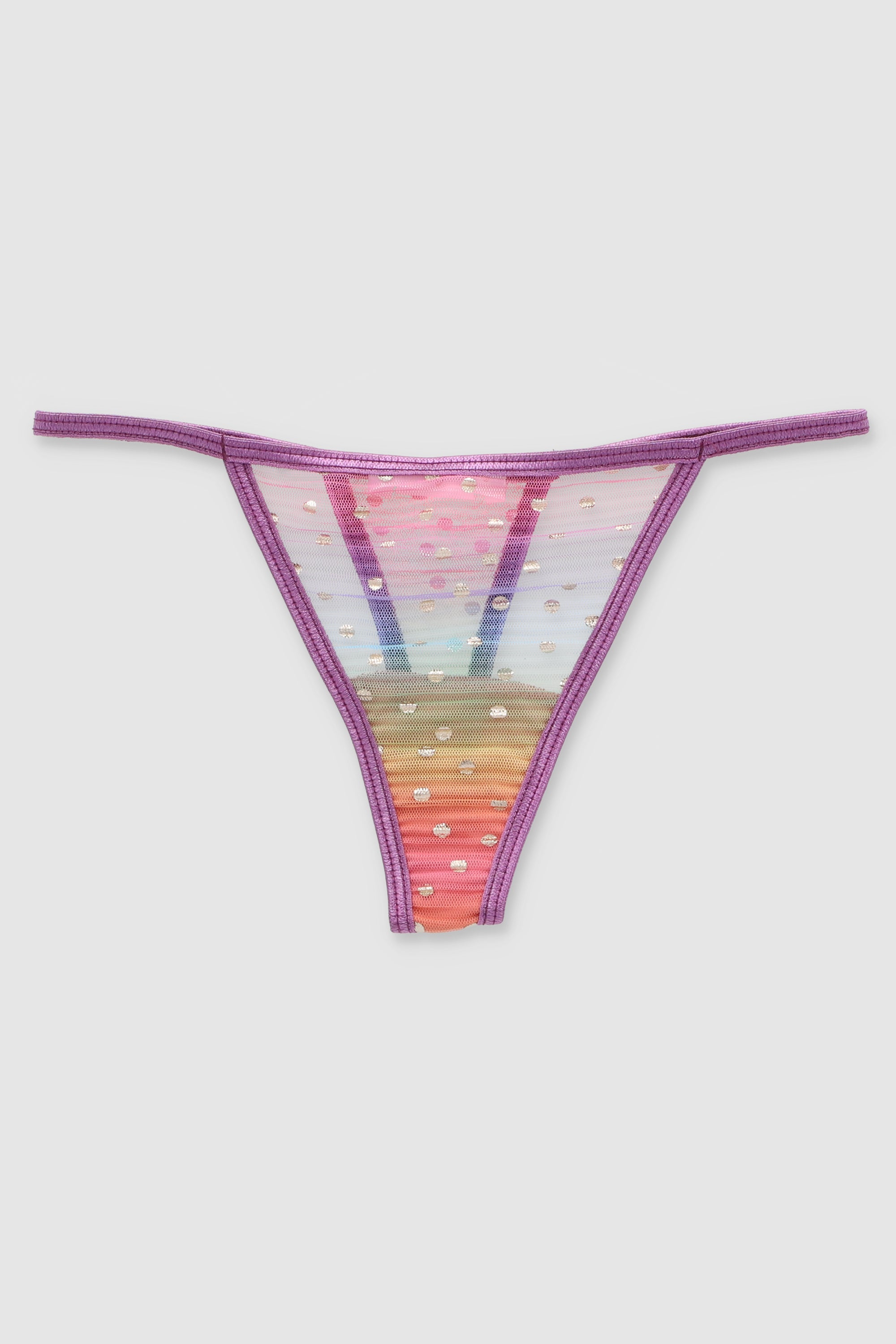 Tanga de arcoíris con luniperla MULTICOLOR BRILLANTE