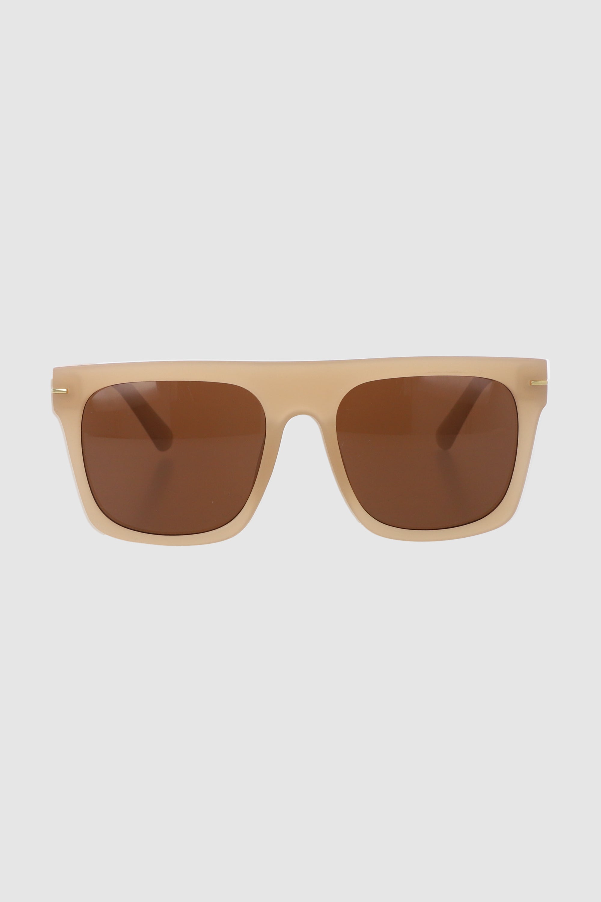 Lentes Rectangulo Borde Recto BEIGE