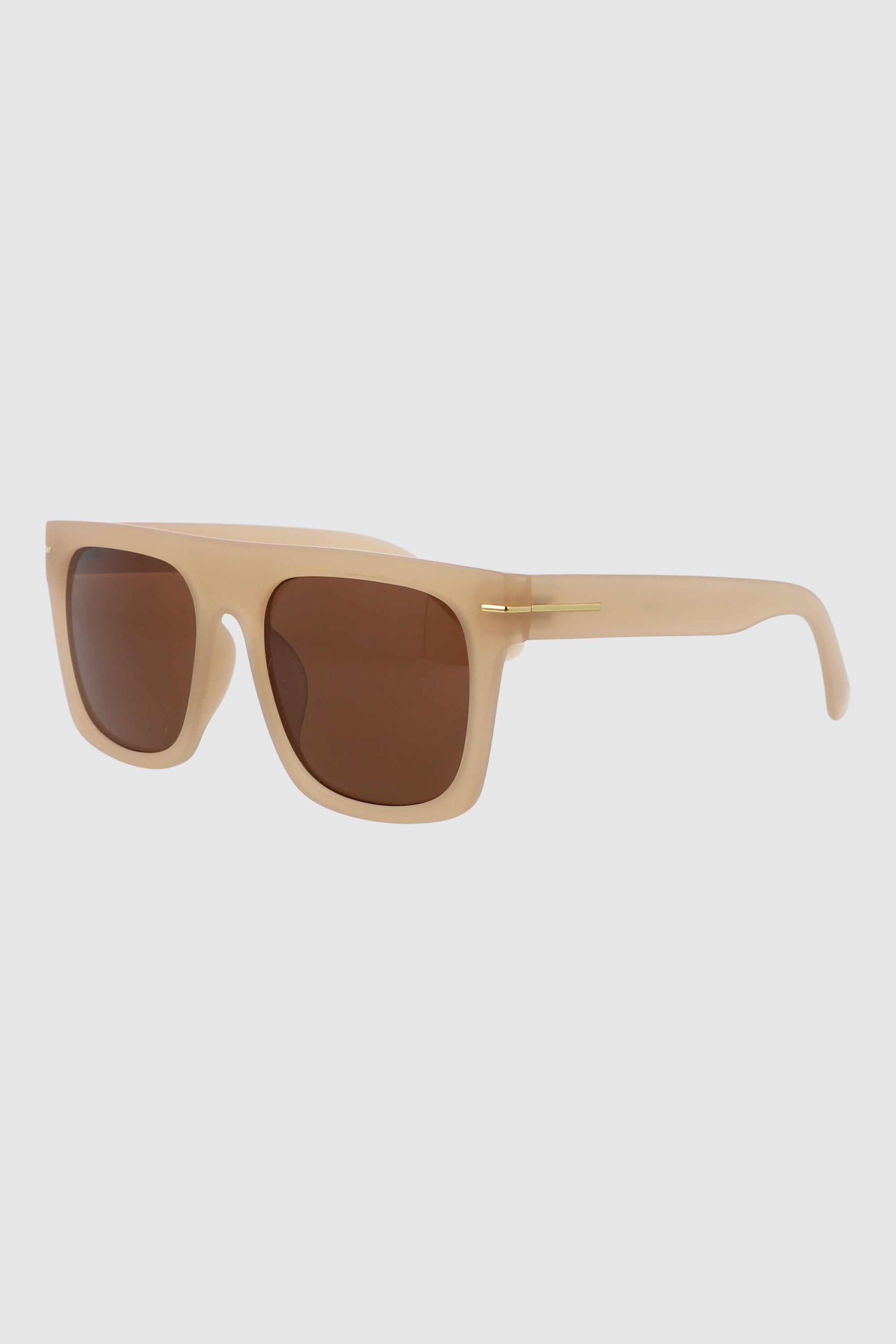 Lentes Rectangulo Borde Recto BEIGE