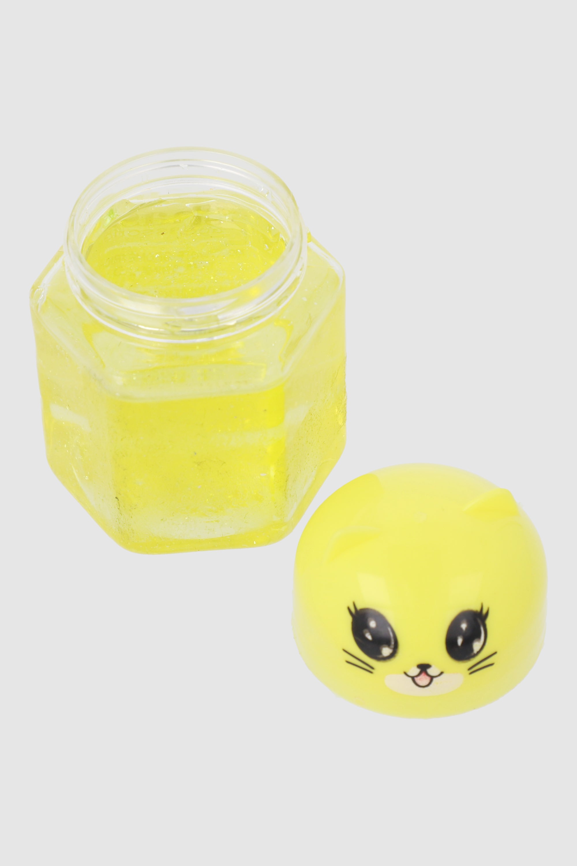 Slime Bote Geometrico Tapa Animalito AMARILLO