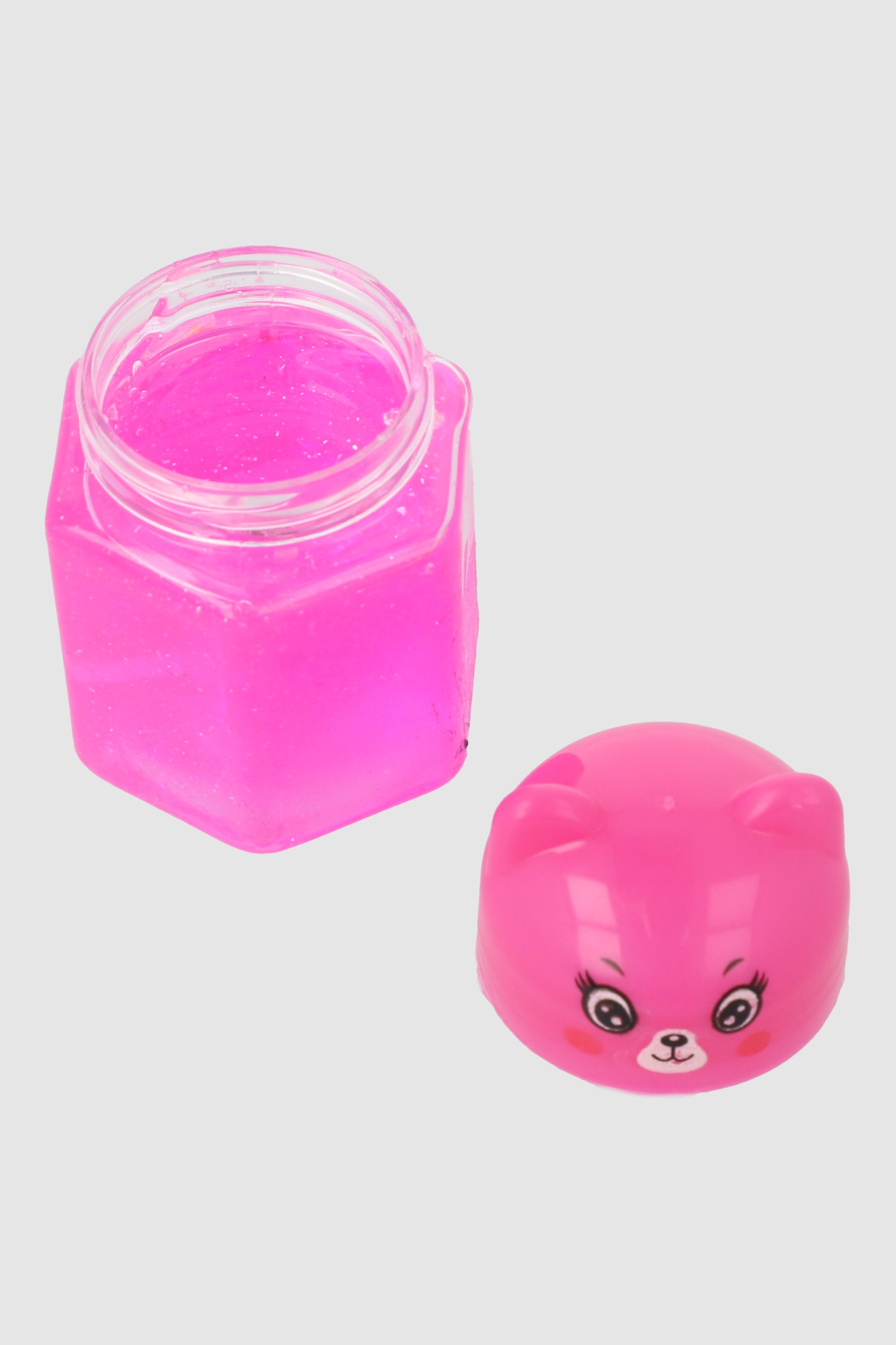 Slime Bote Geometrico Tapa Animalito ROSA