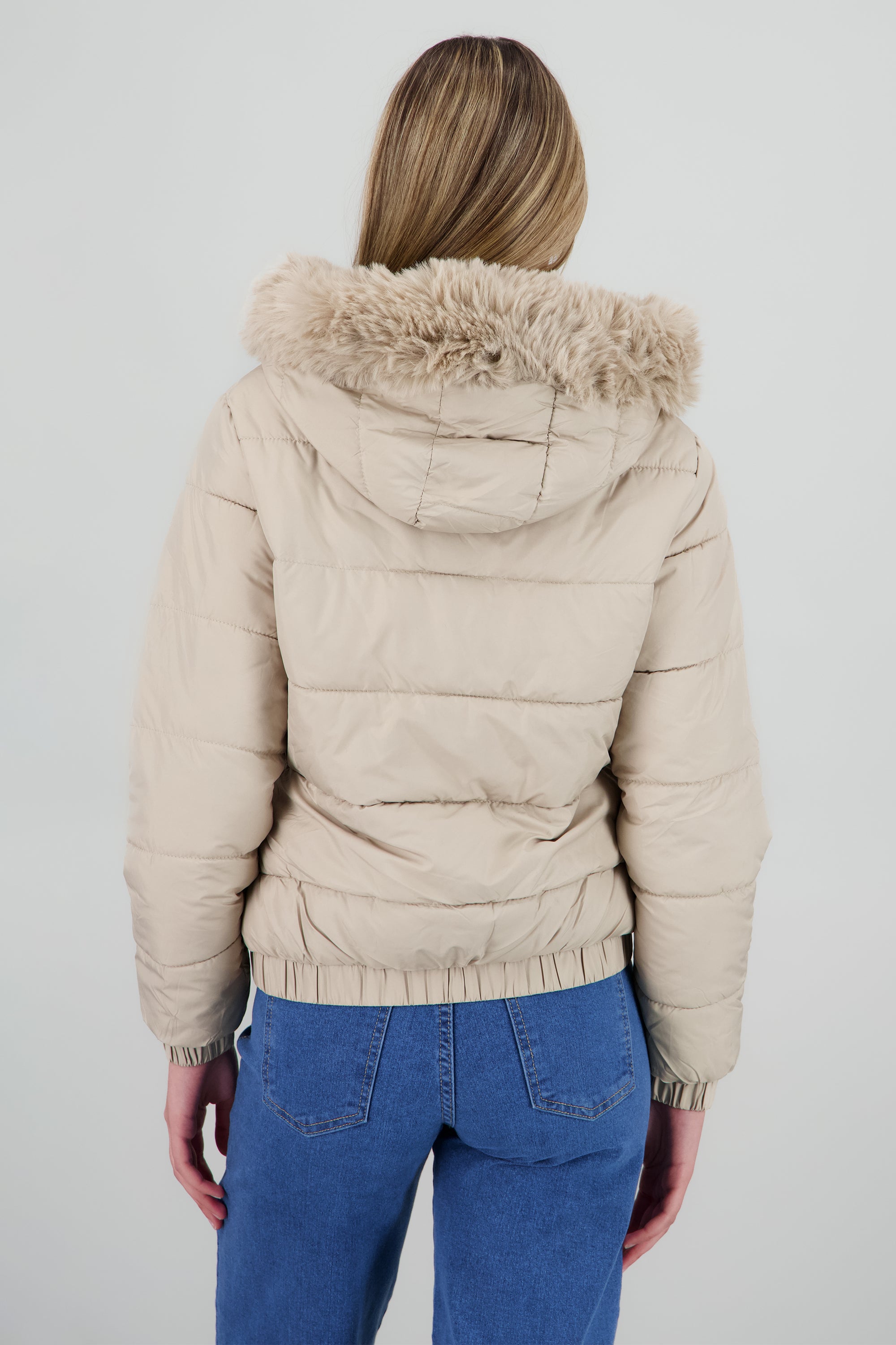 Chamarra capitonada TAUPE