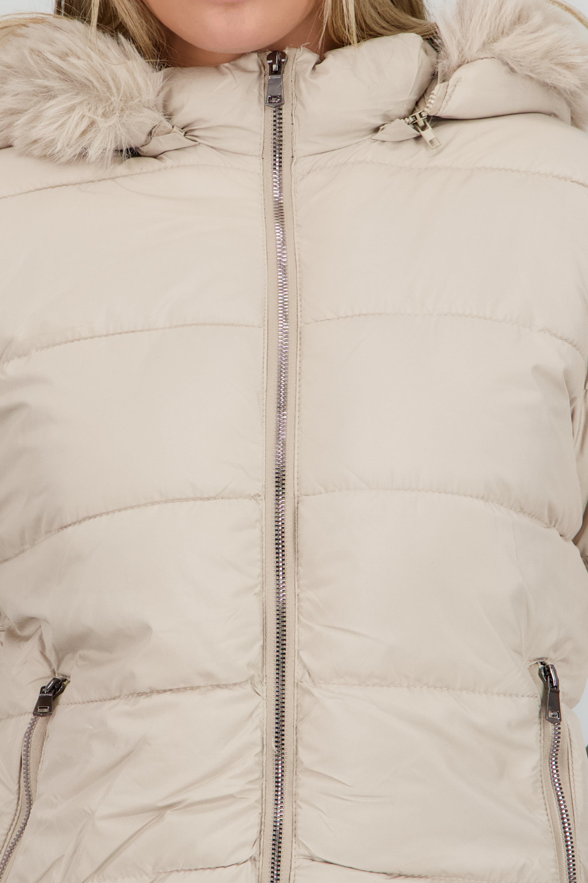 Chamarra capitonada TAUPE