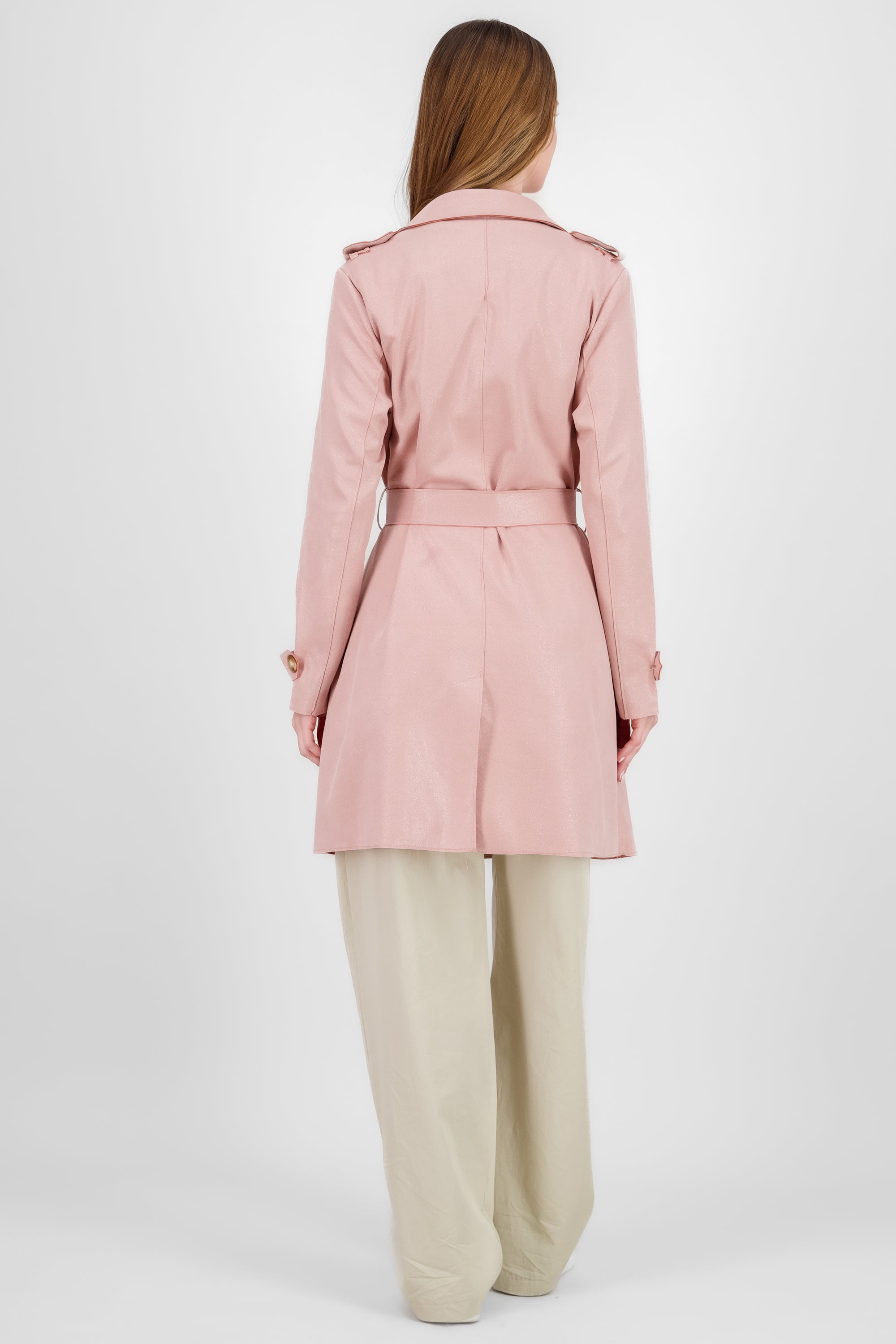 Gabardina lurex ROSA