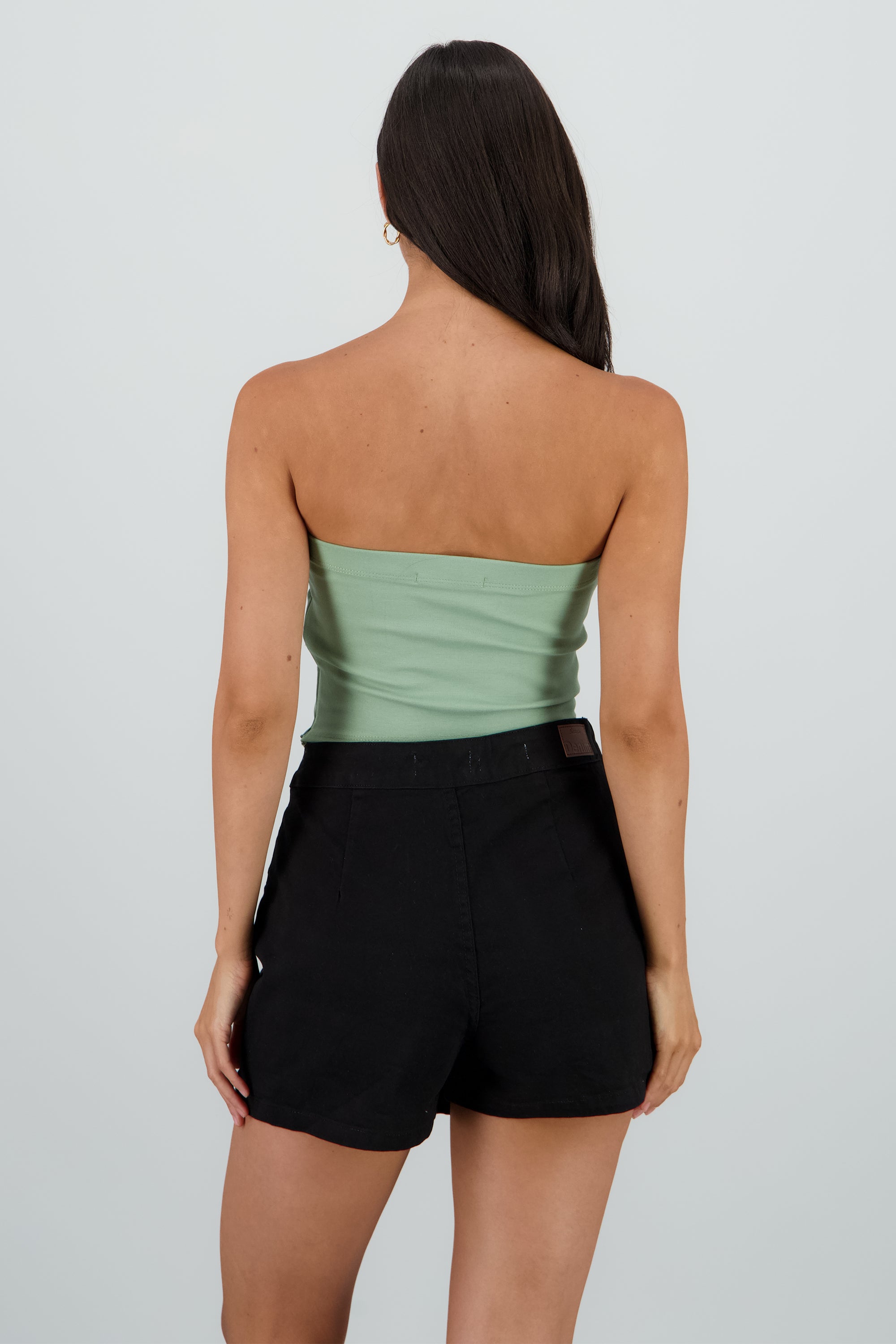 Top strapless detalle moños SAGE