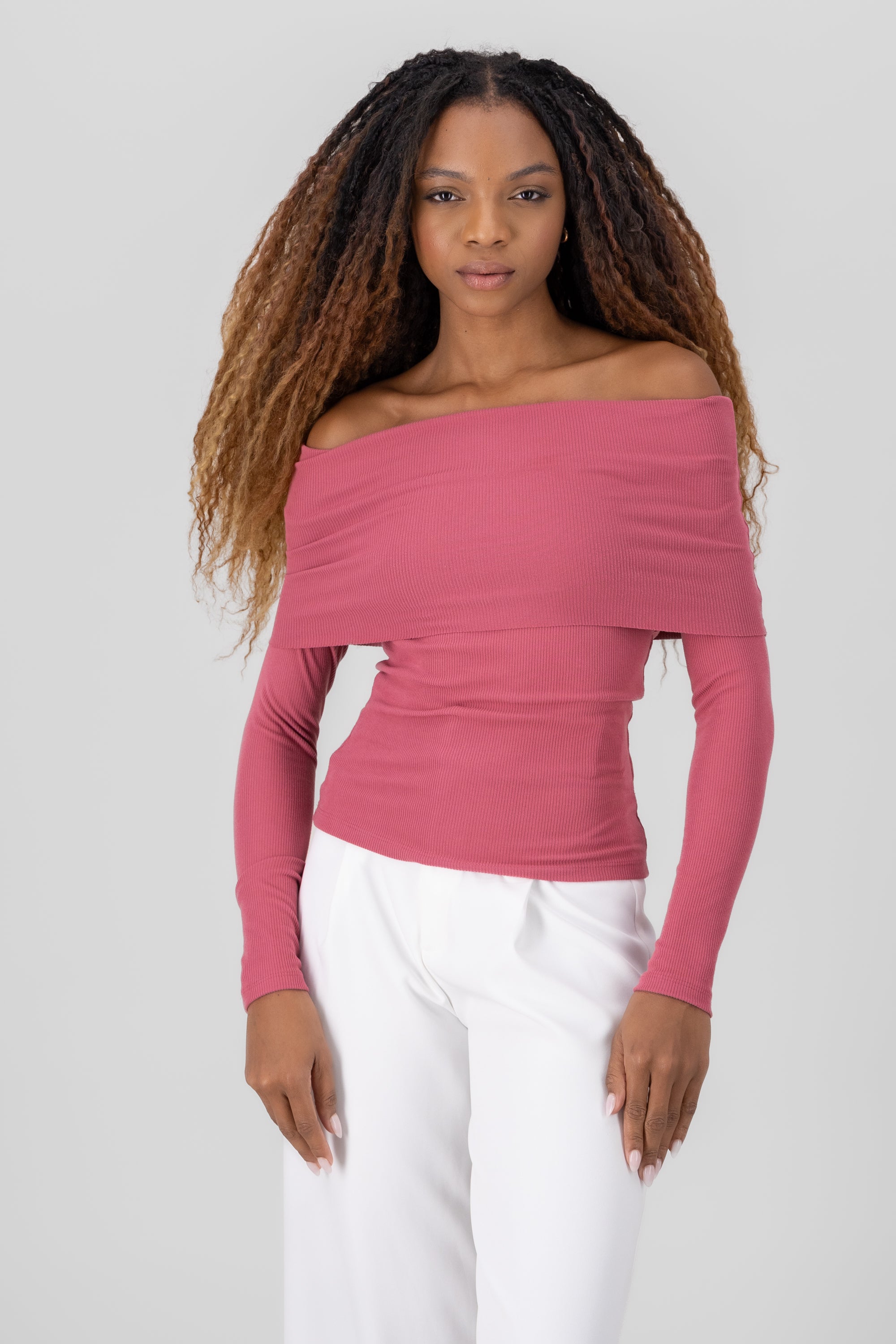 Top rib off shoulder ROSA