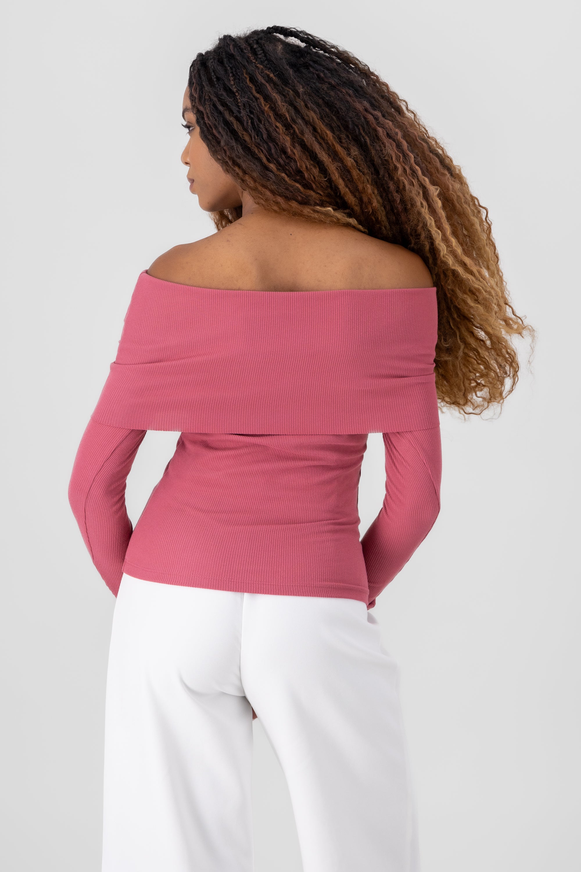 Top rib off shoulder ROSA