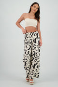 Pantalon fluido detalle estampado