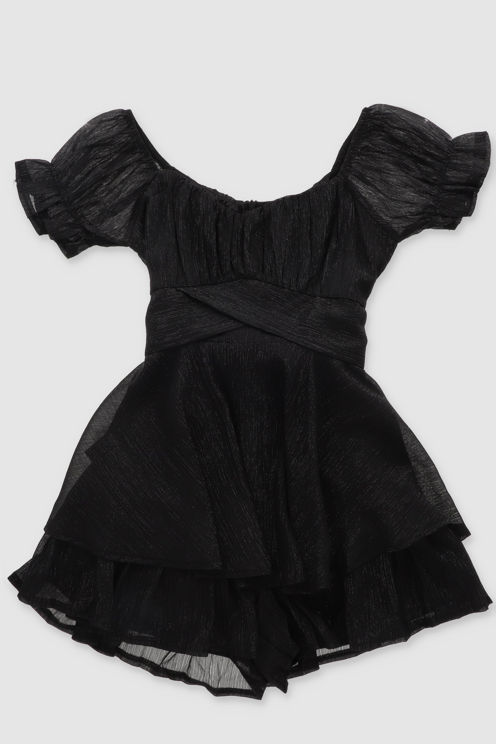 Romper olanes lurex NEGRO