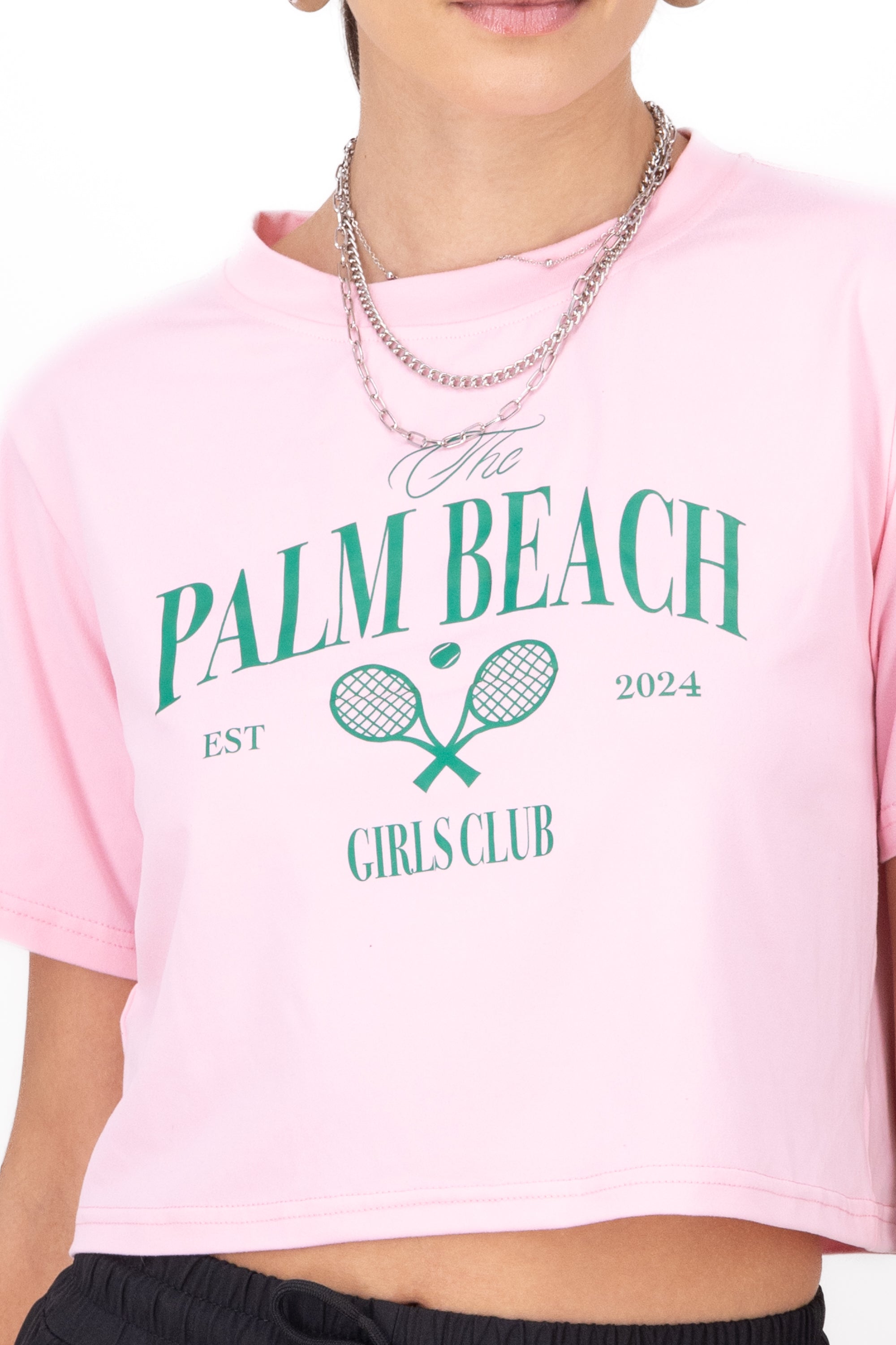 Playera Palm Beach ROSA COMBO