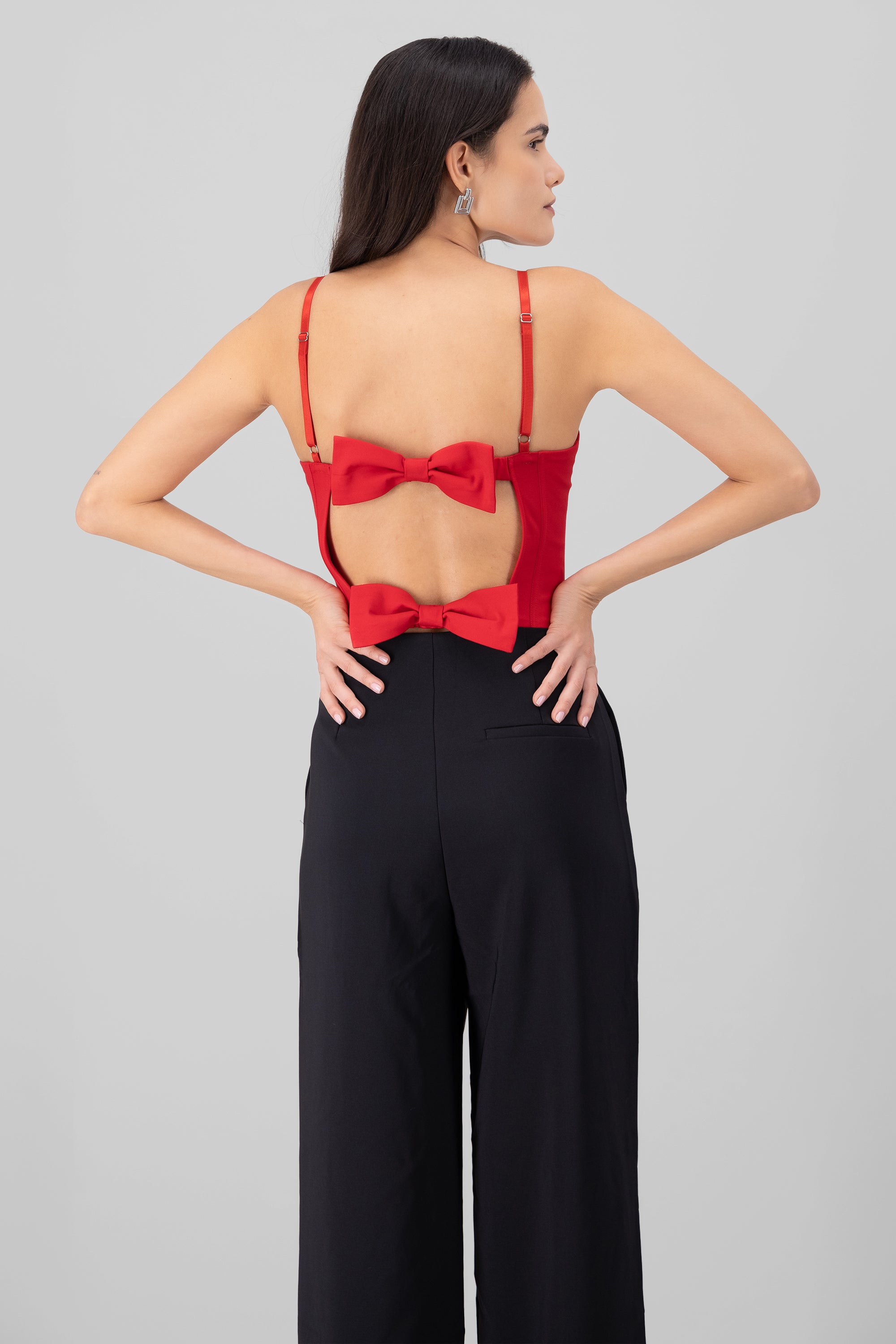 Corset moños ROJO