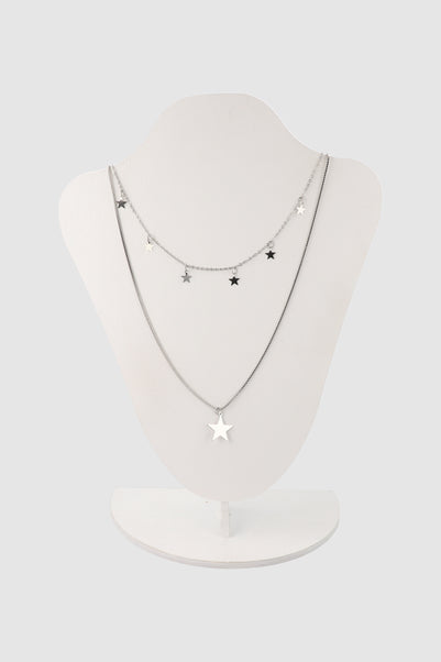 Collar 2 capas estrellas