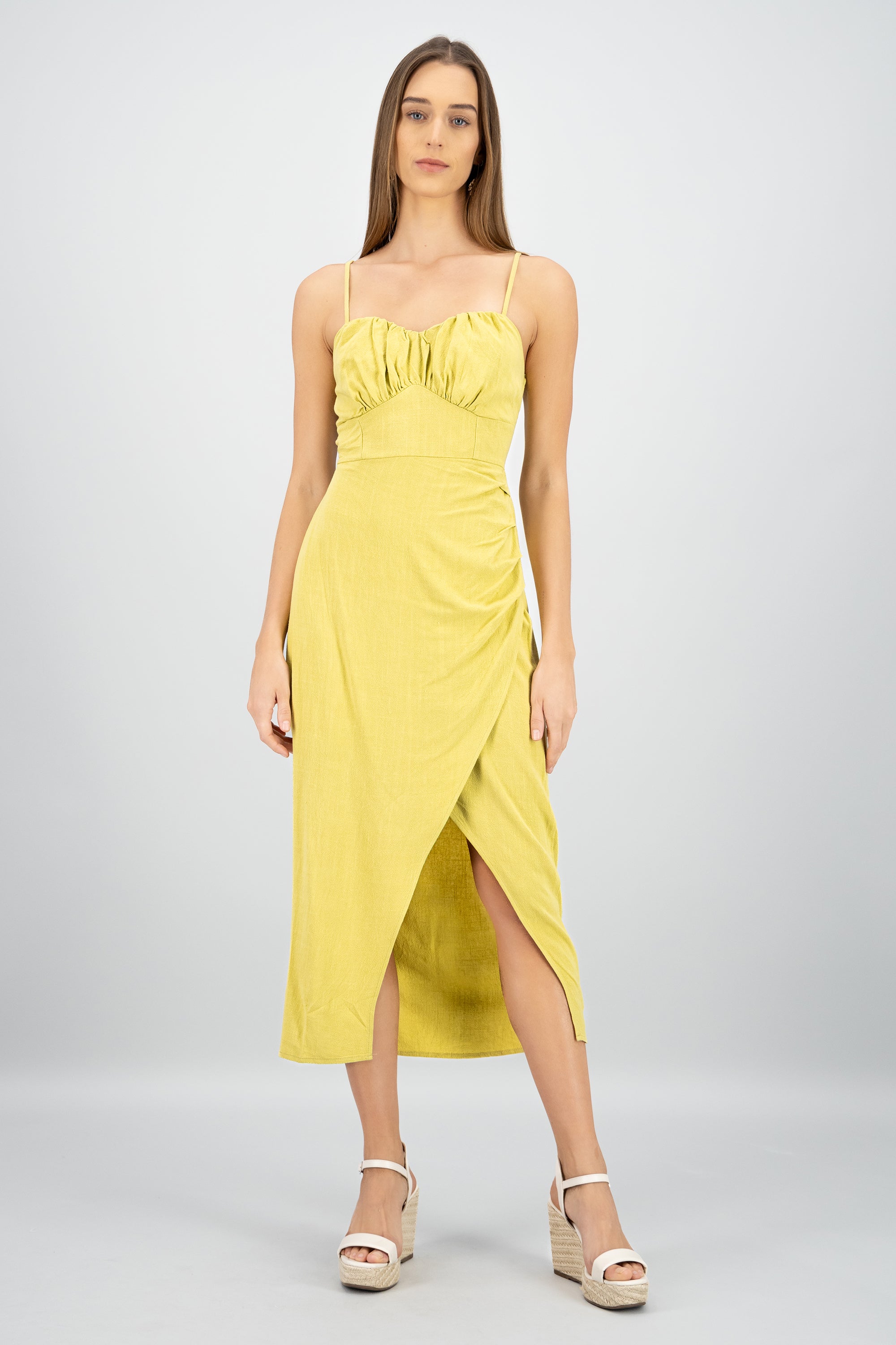 Vestido maxi tirantes VERDE LIMA