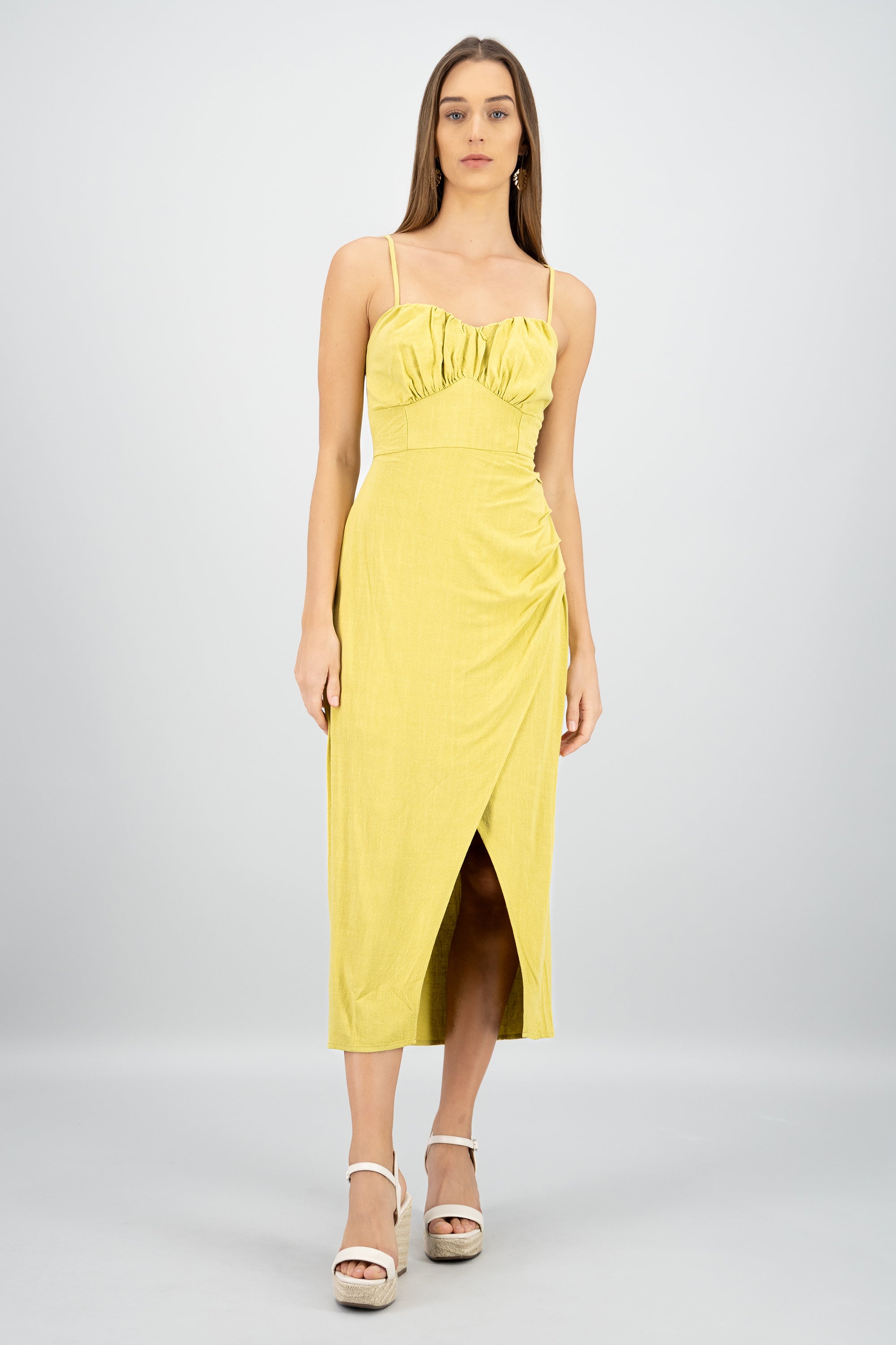 Vestido maxi tirantes VERDE LIMA