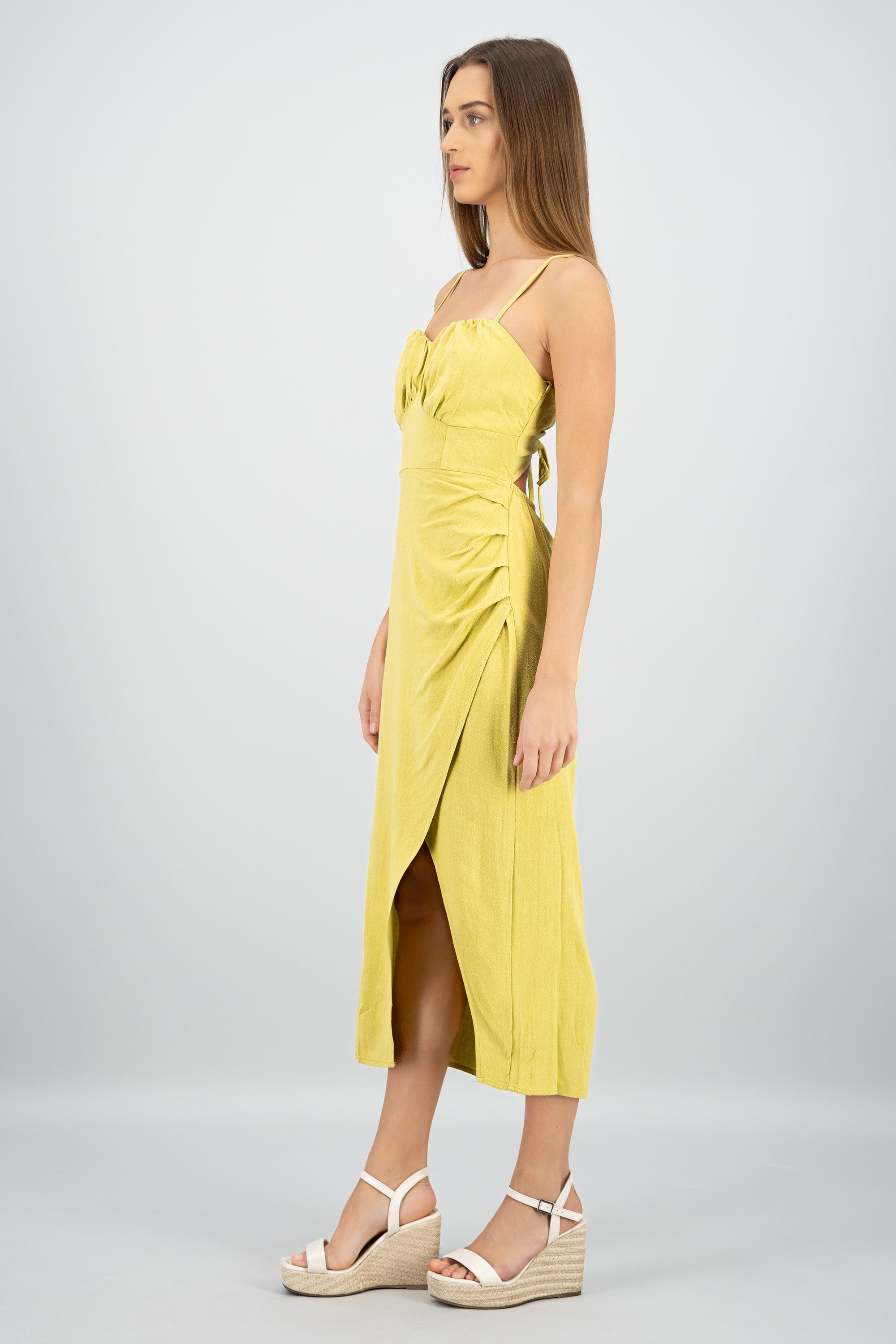 Vestido maxi tirantes VERDE LIMA