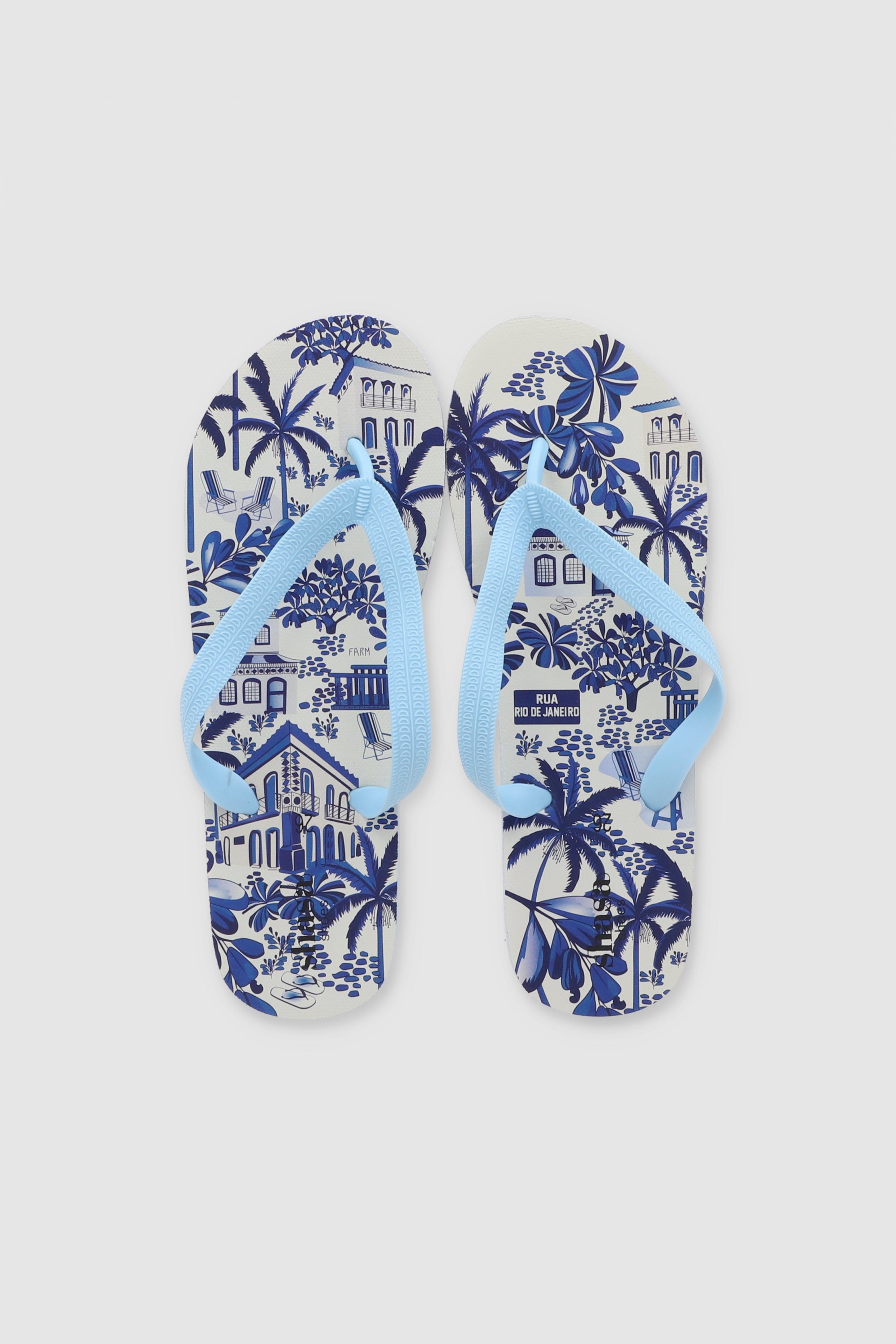 FLIP FLOP PRINT CASAS AZUL