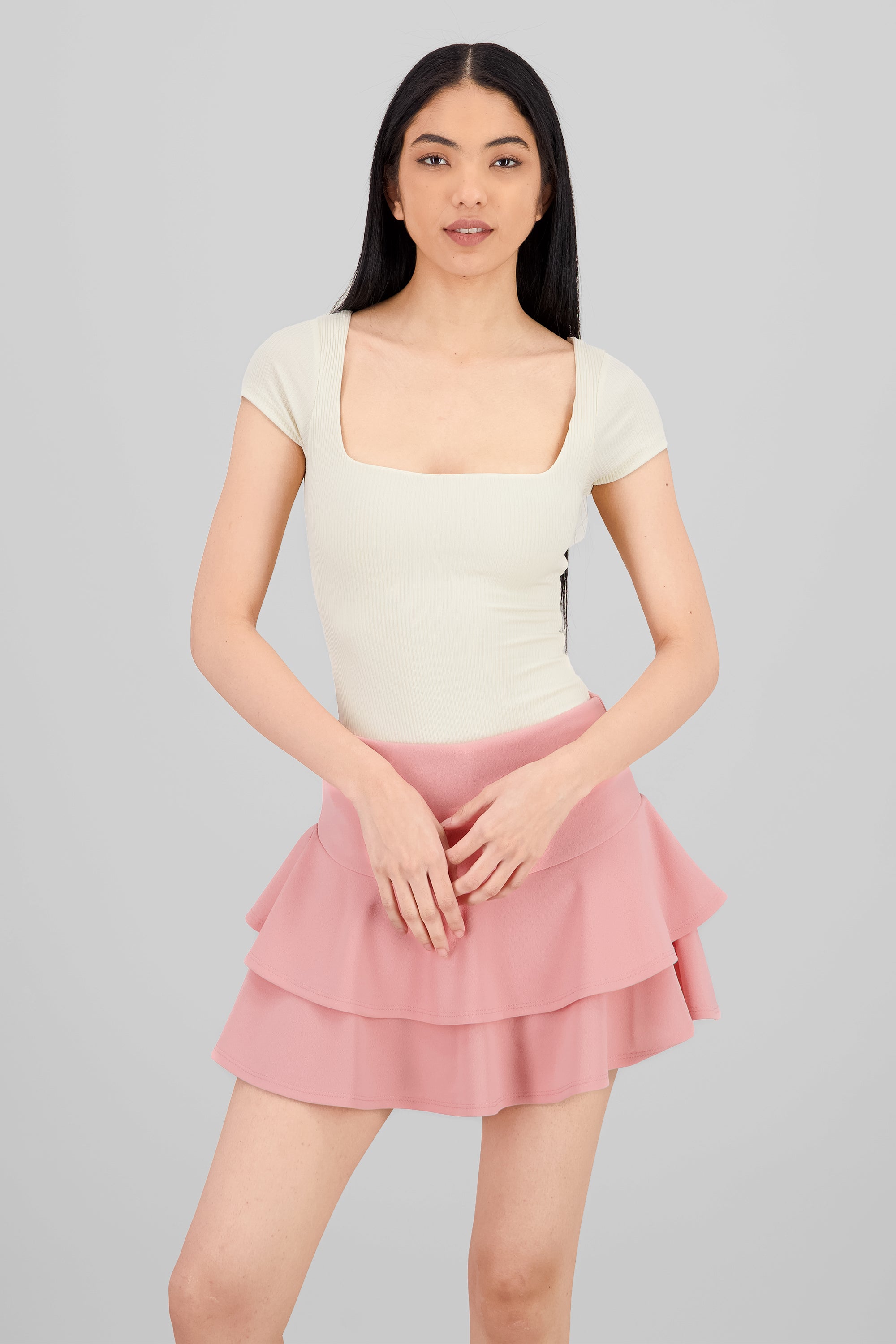 Body escote cuadrado CREMA